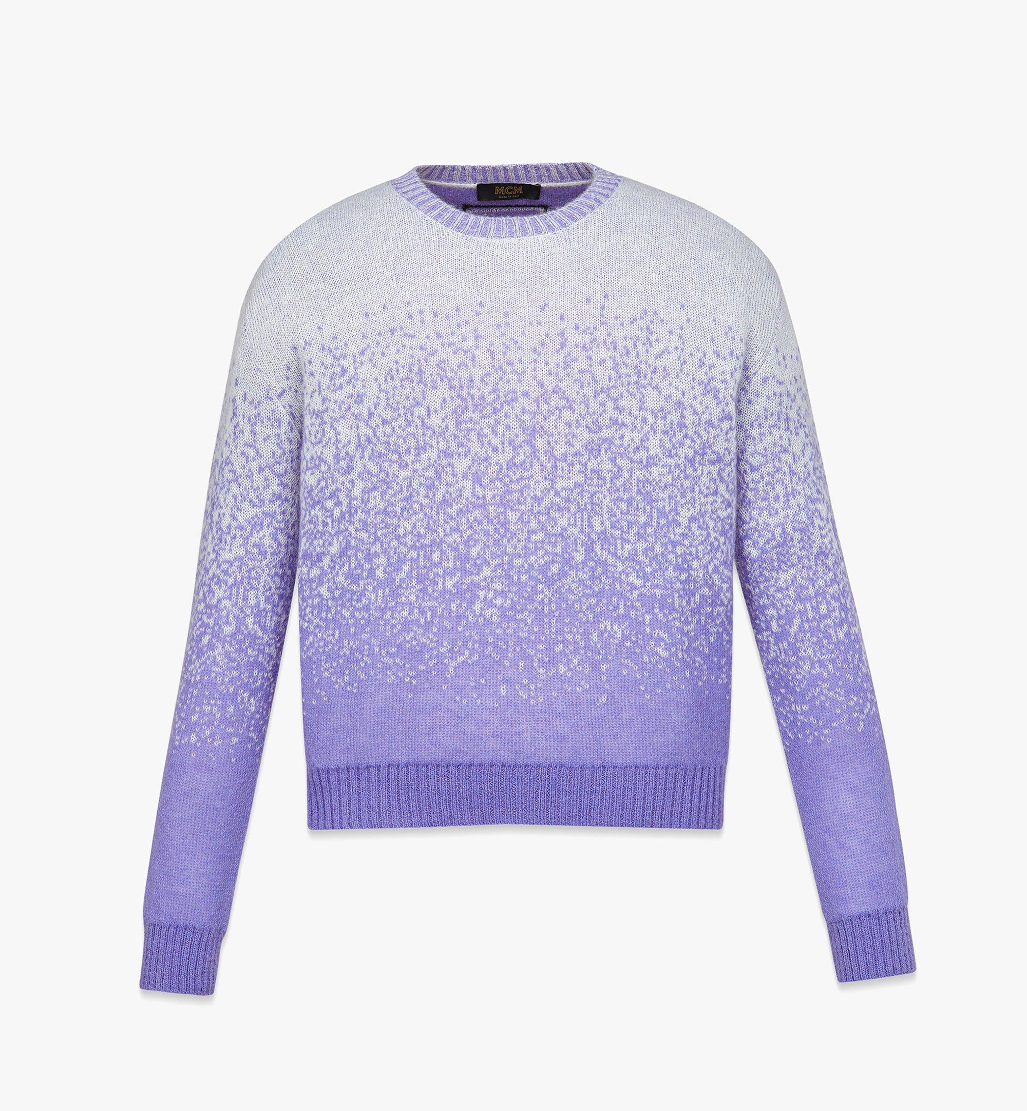 MCM Jacquard Sweater in Gradation Mohair Purple MHEDAMM02U400S ほかの角度から見る 1