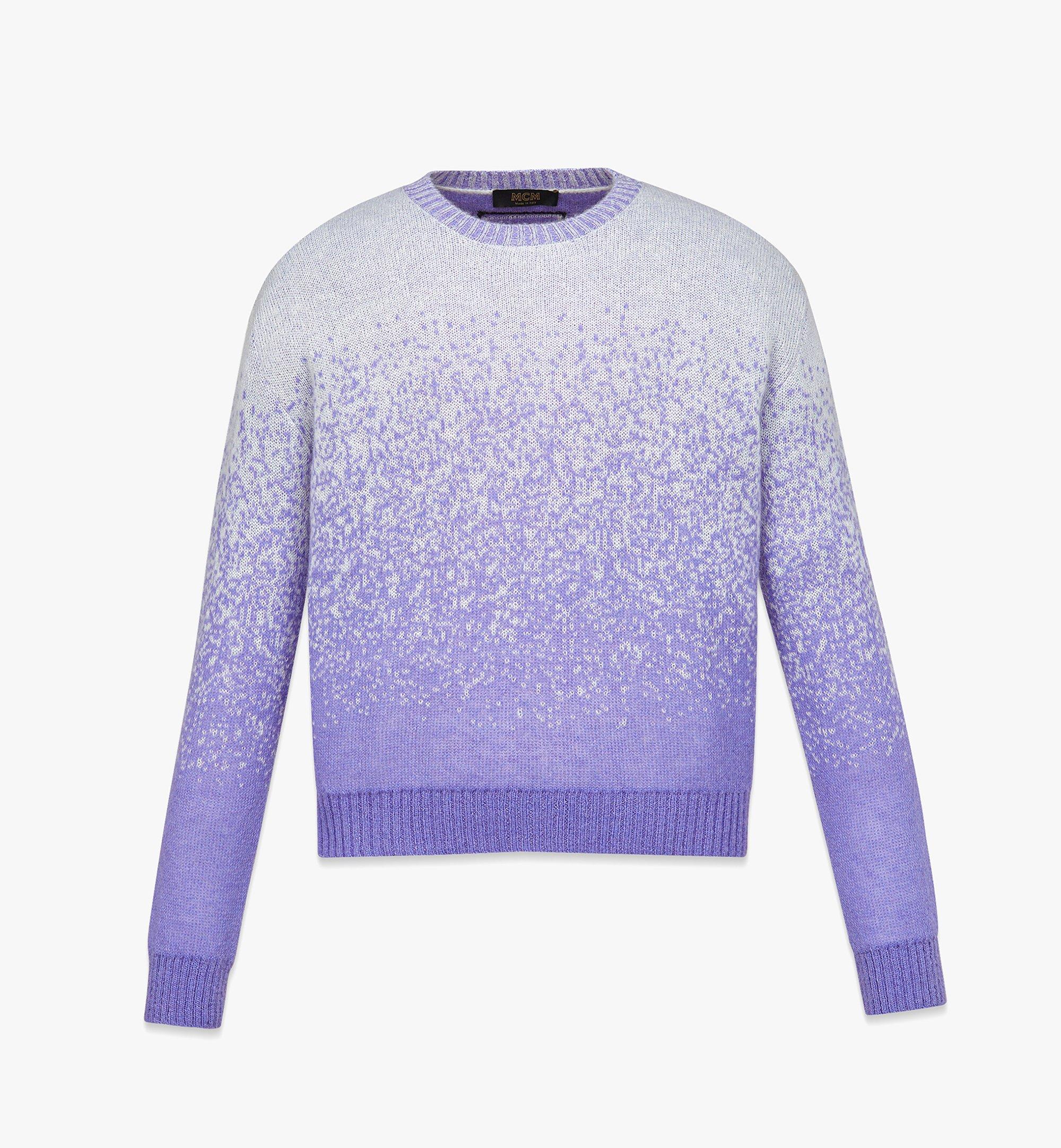 X-Large / M Jacquard Sweater in Gradation Mohair Purple | MCM ®JP