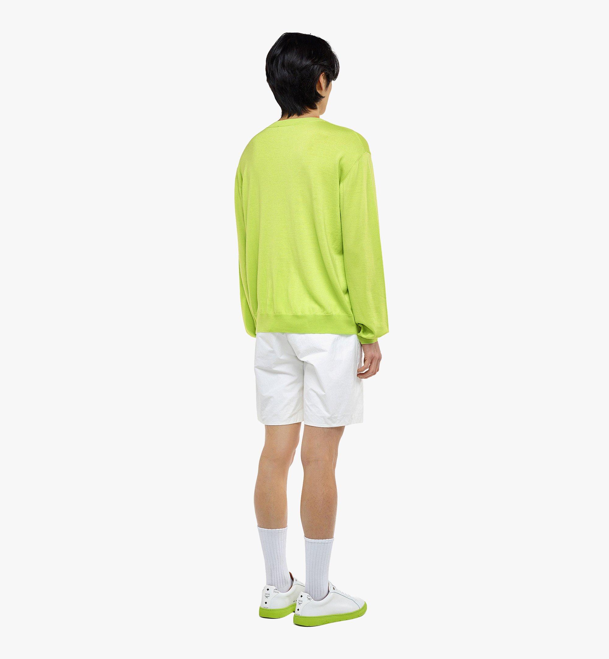 MCM キュービックロゴ ウール セーター Green MHEDSMM02J700L ほかの角度から見る 2
