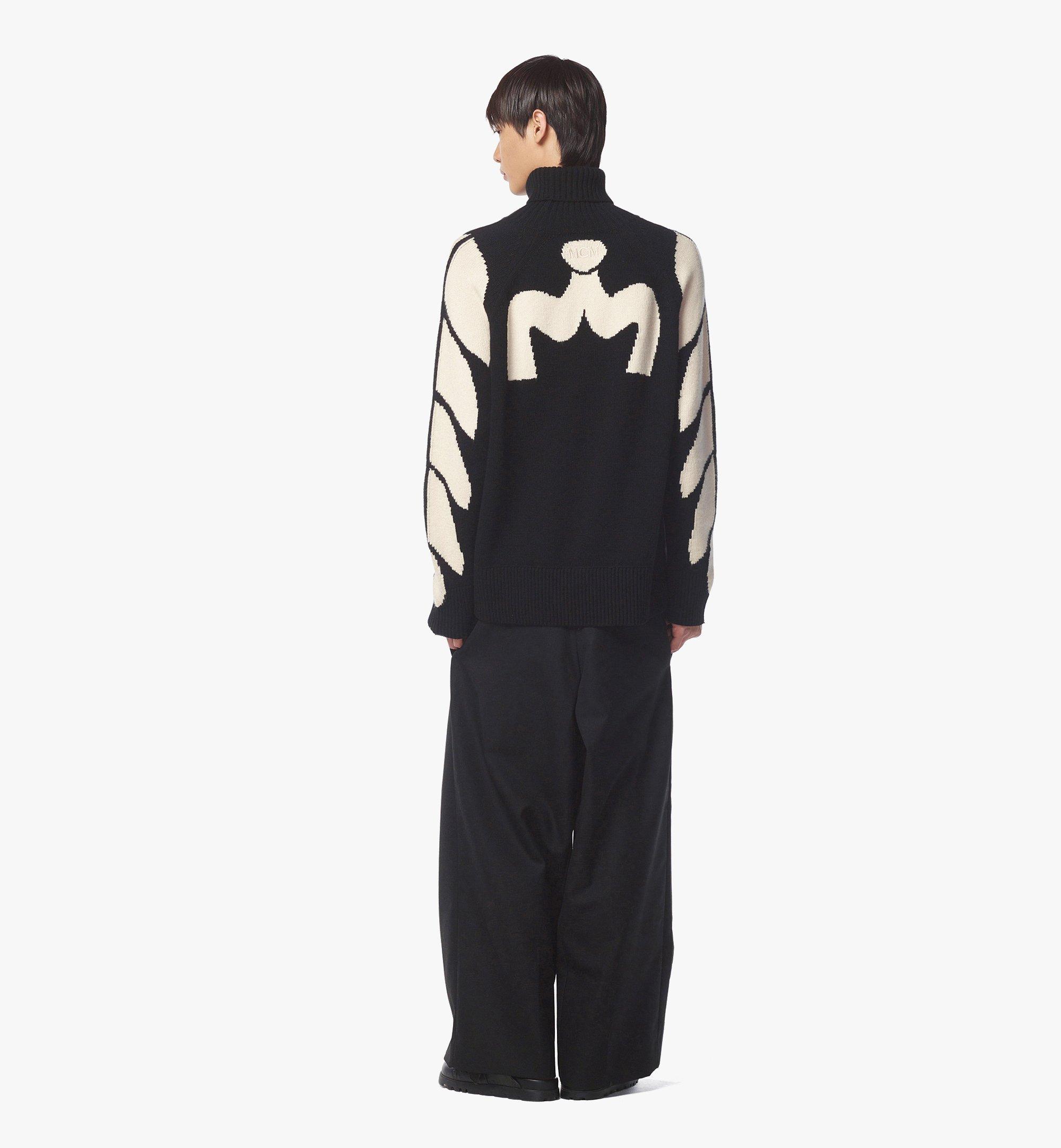 MCM Laurel Turtleneck Sweater Black MHEEAMM01BK00S Alternate View 2