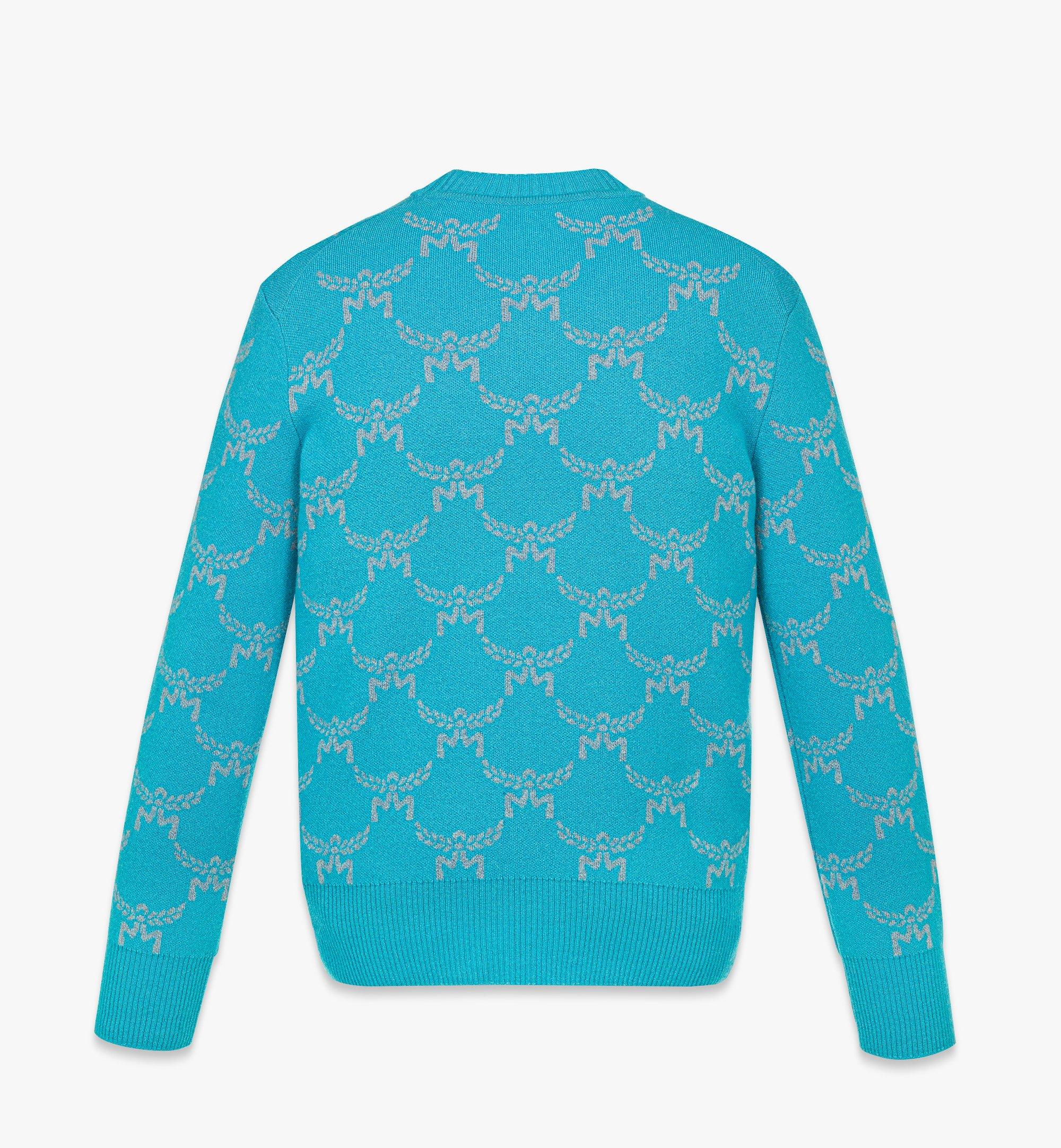 MCM Pullover aus Wolle und recyceltem Kaschmir mit Lauretos-Monogramm Blue MHEEAMM02E40XS Noch mehr sehen 1