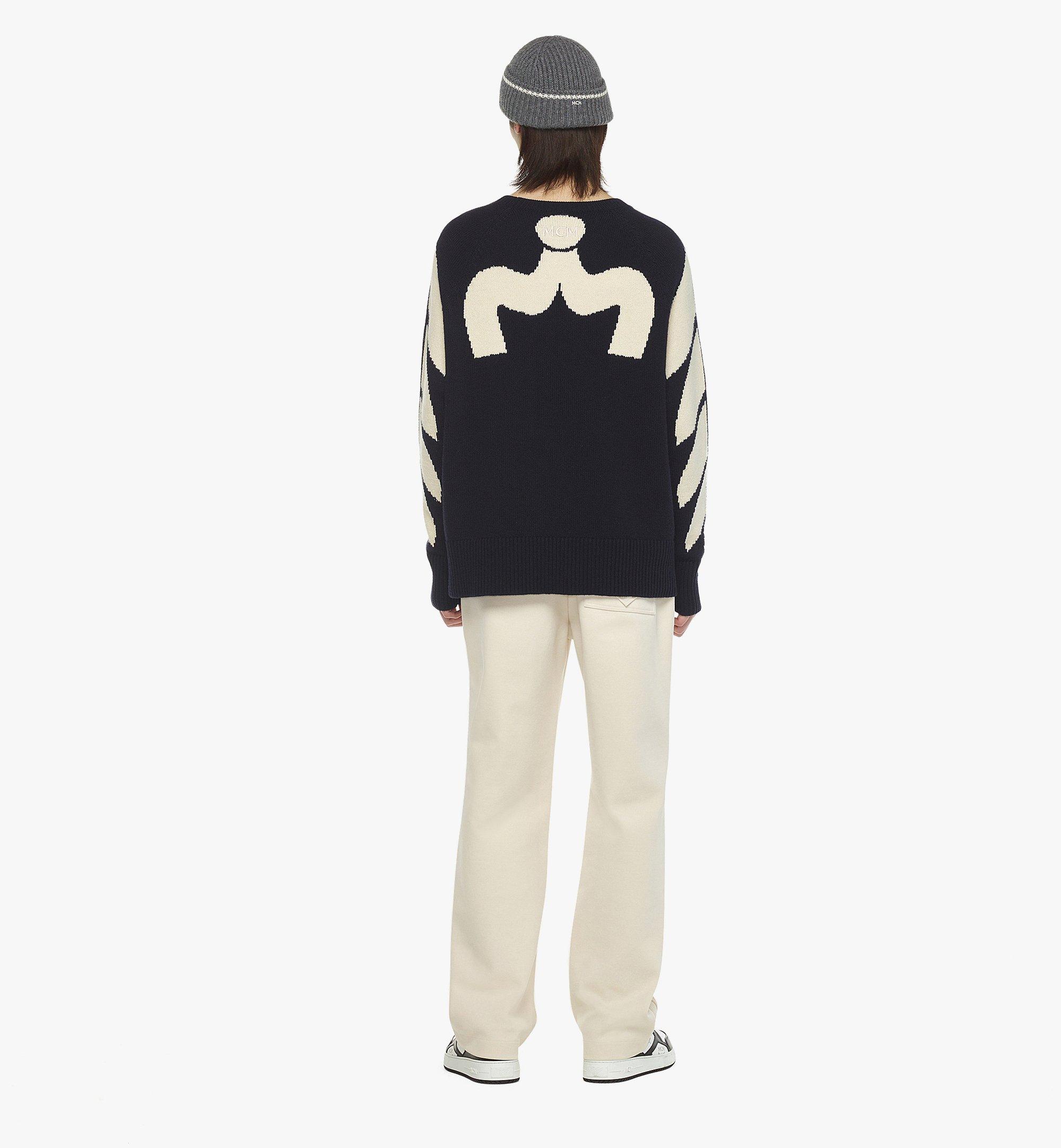 [MCM]★Intarsia Laurel Sweater Large Intarsia Laurel Sweater Blue | MCM ®JP