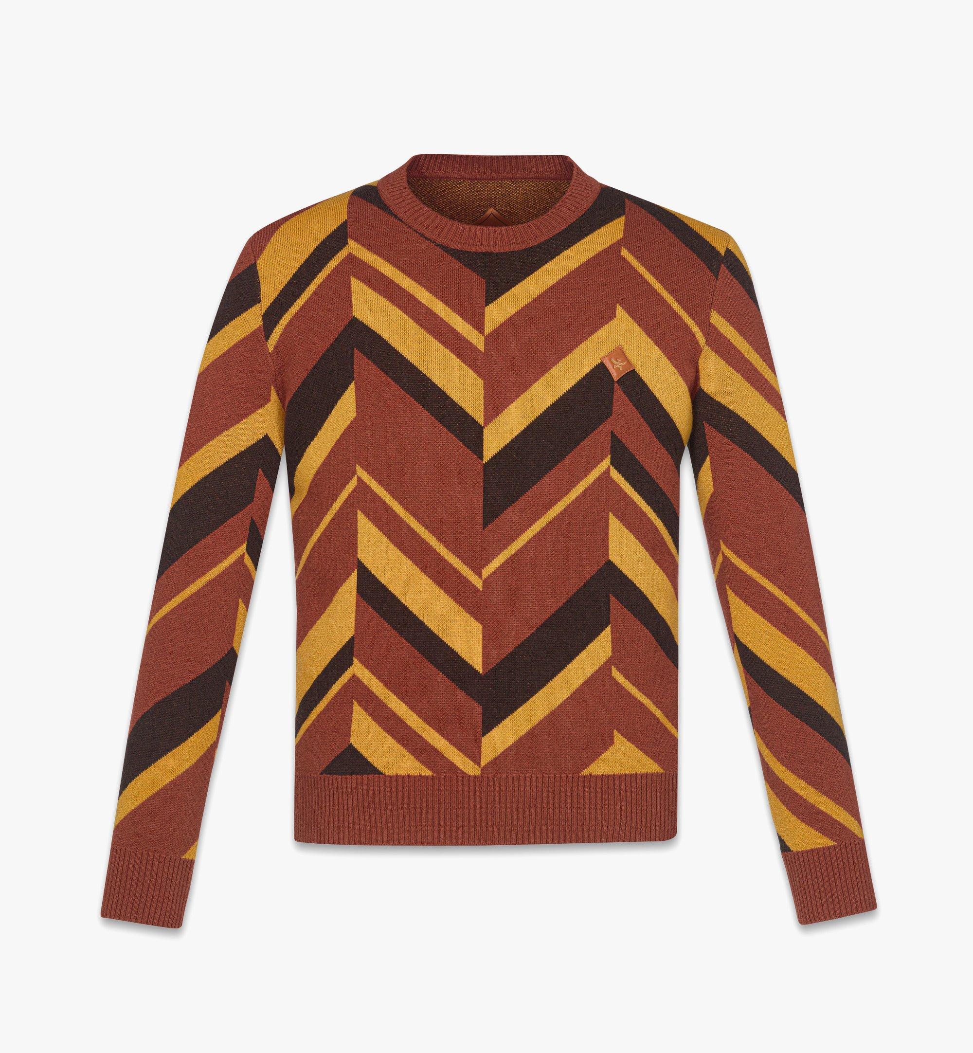 Mega Herringbone Sweater in Wool-Cashmere Jacquard