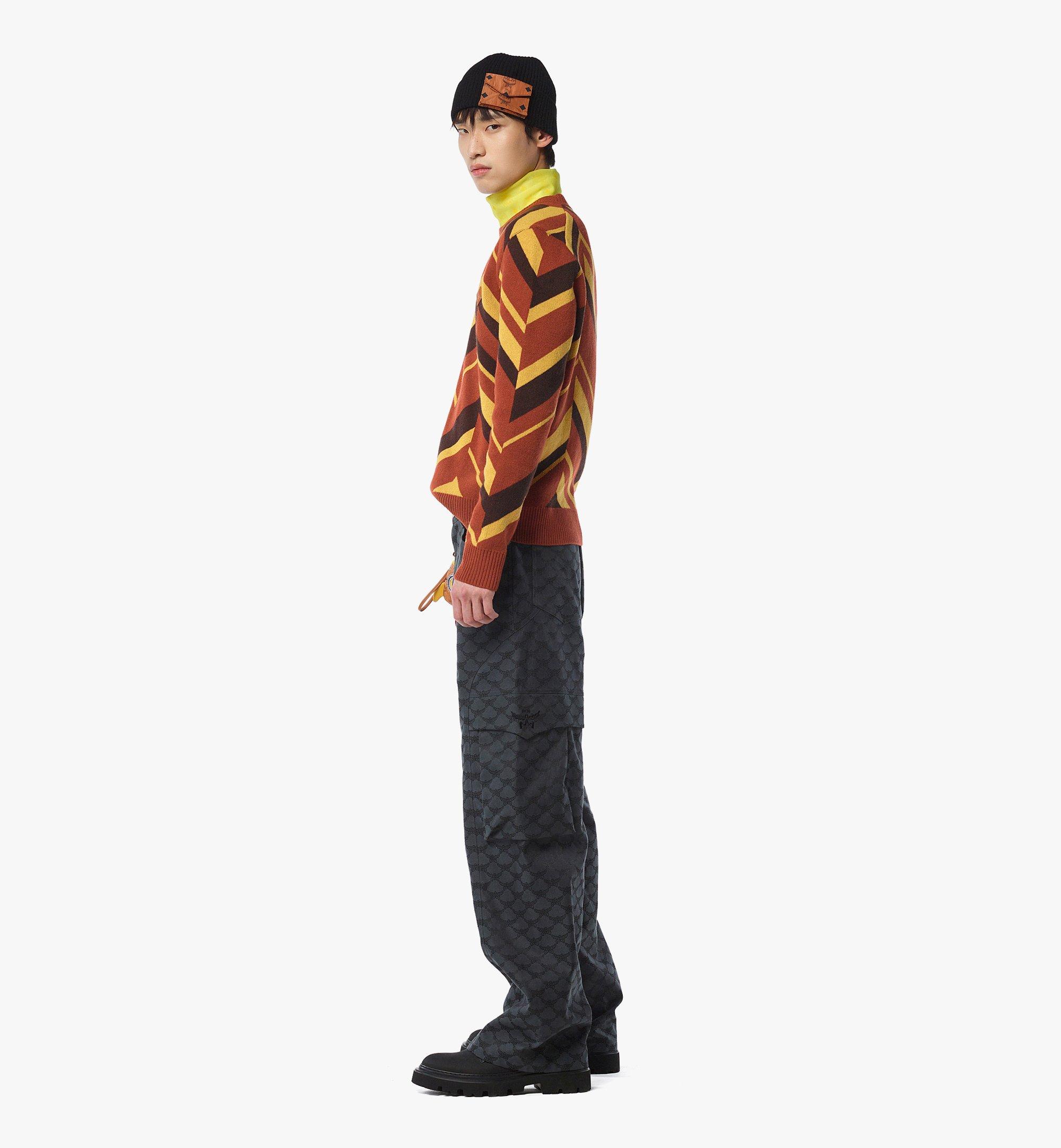Mega Herringbone Sweater Wool-Cashmere Jacquard