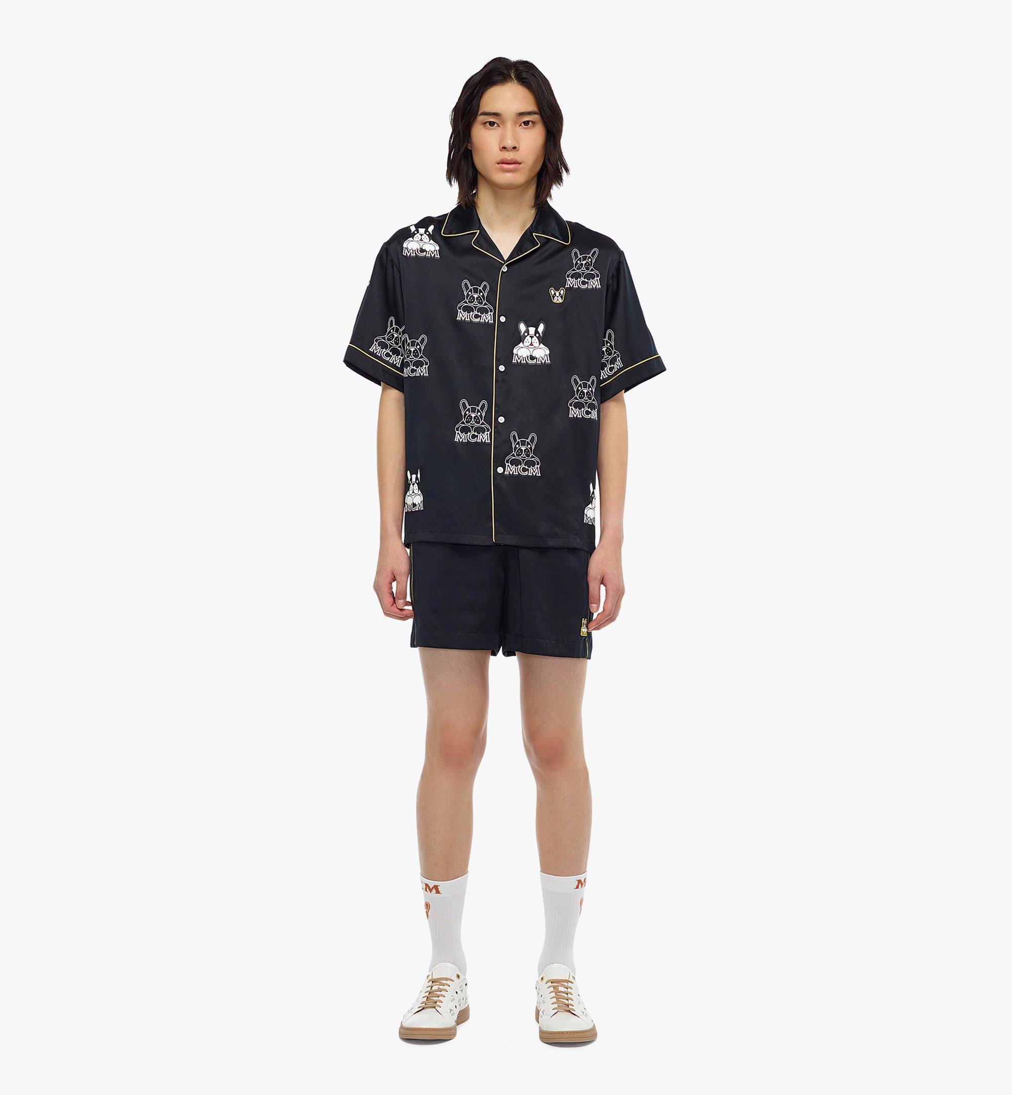 MCM 男士M Pup丝绸衬衫 Black MHHCSSX01BK2XL 更多视角 2