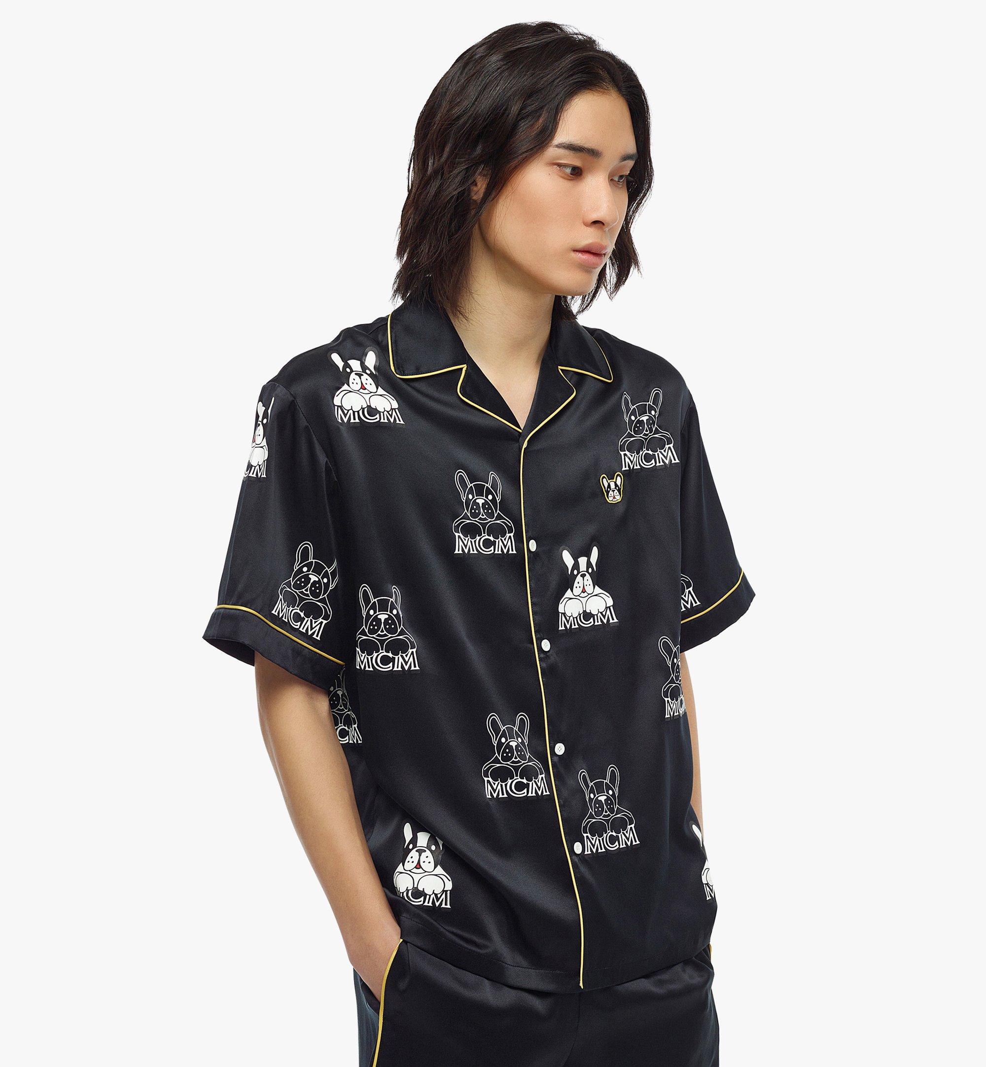 MCM 男士M Pup丝绸衬衫 Black MHHCSSX01BK2XL 更多视角 2