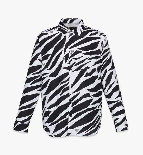 Men’s Meta Safari Zebra Print Shirt