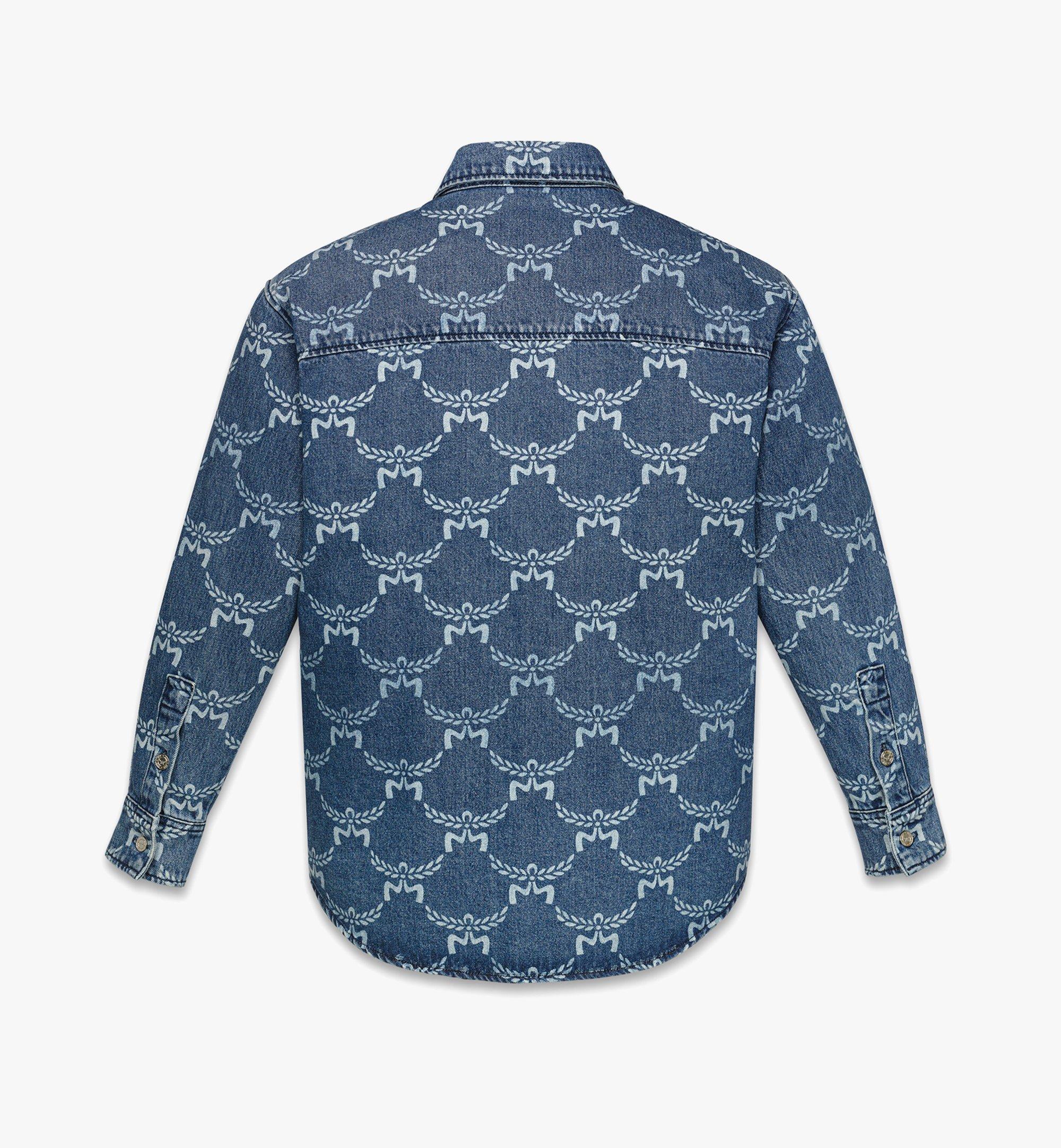 MCM Chemise en denim à monogramme Lauretos Purple MHHEAMM01LI052 Plus de photos 1