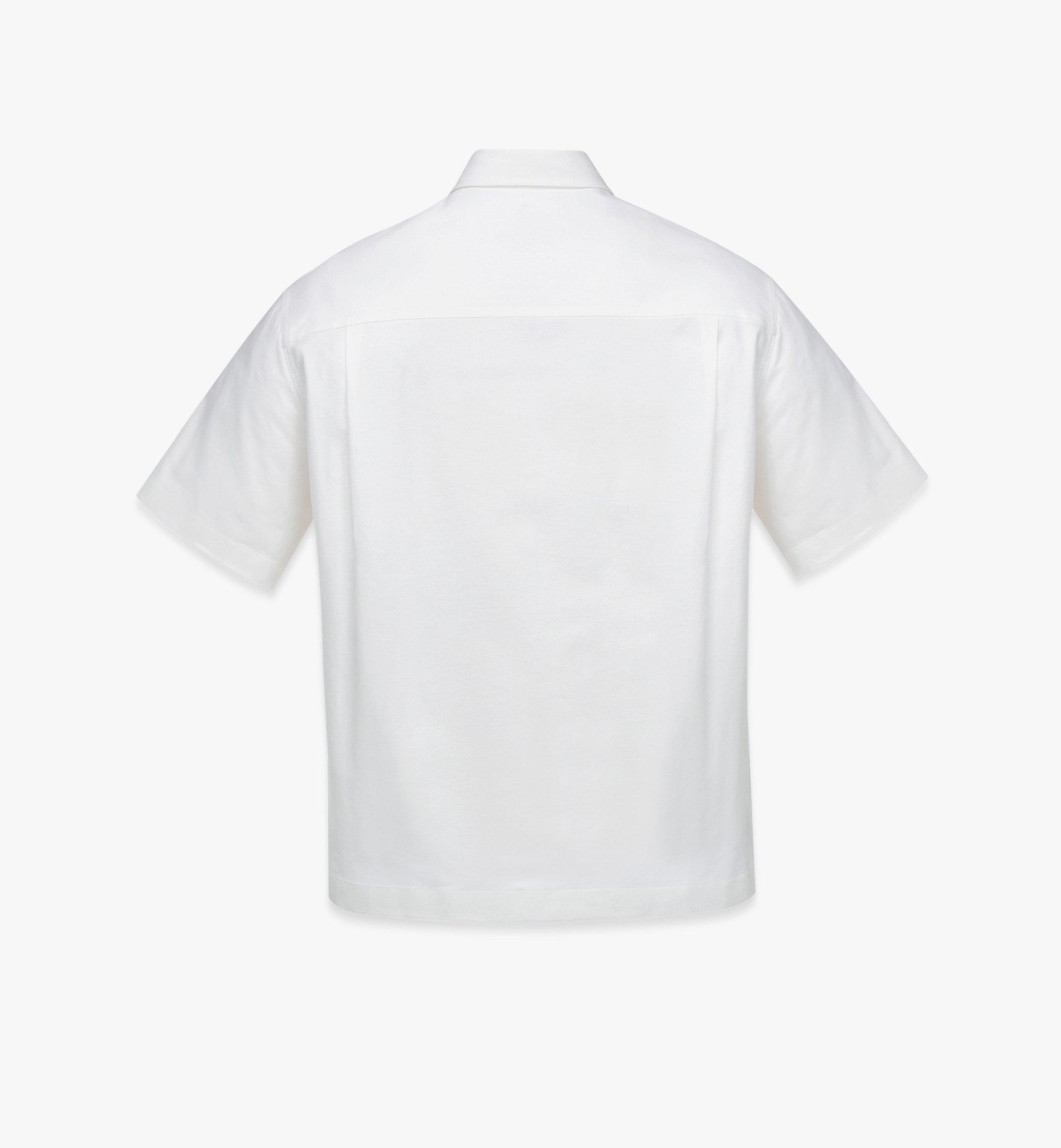MCM Logo Short Sleeve Oxford Shirt White MHHESMM01WT050 Alternate View 1