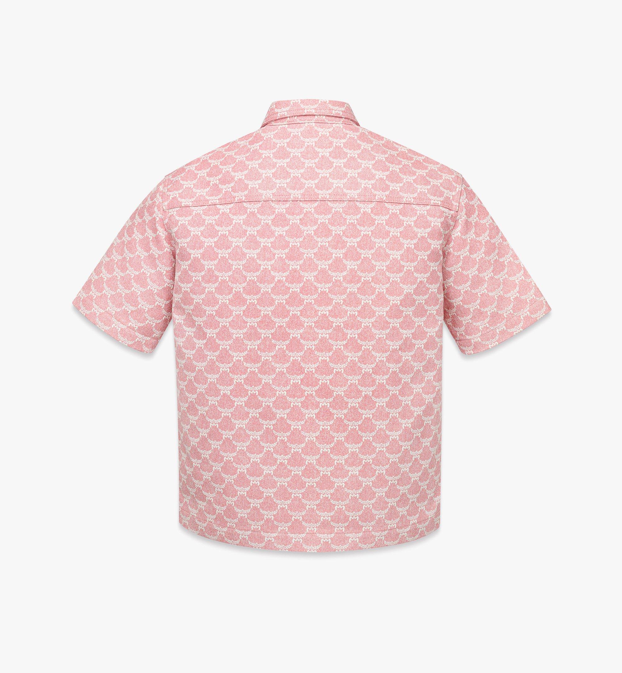 MCM Lauretos Shirt in Denim Jacquard Pink MHHFSMM03Q2046 Alternate View 1