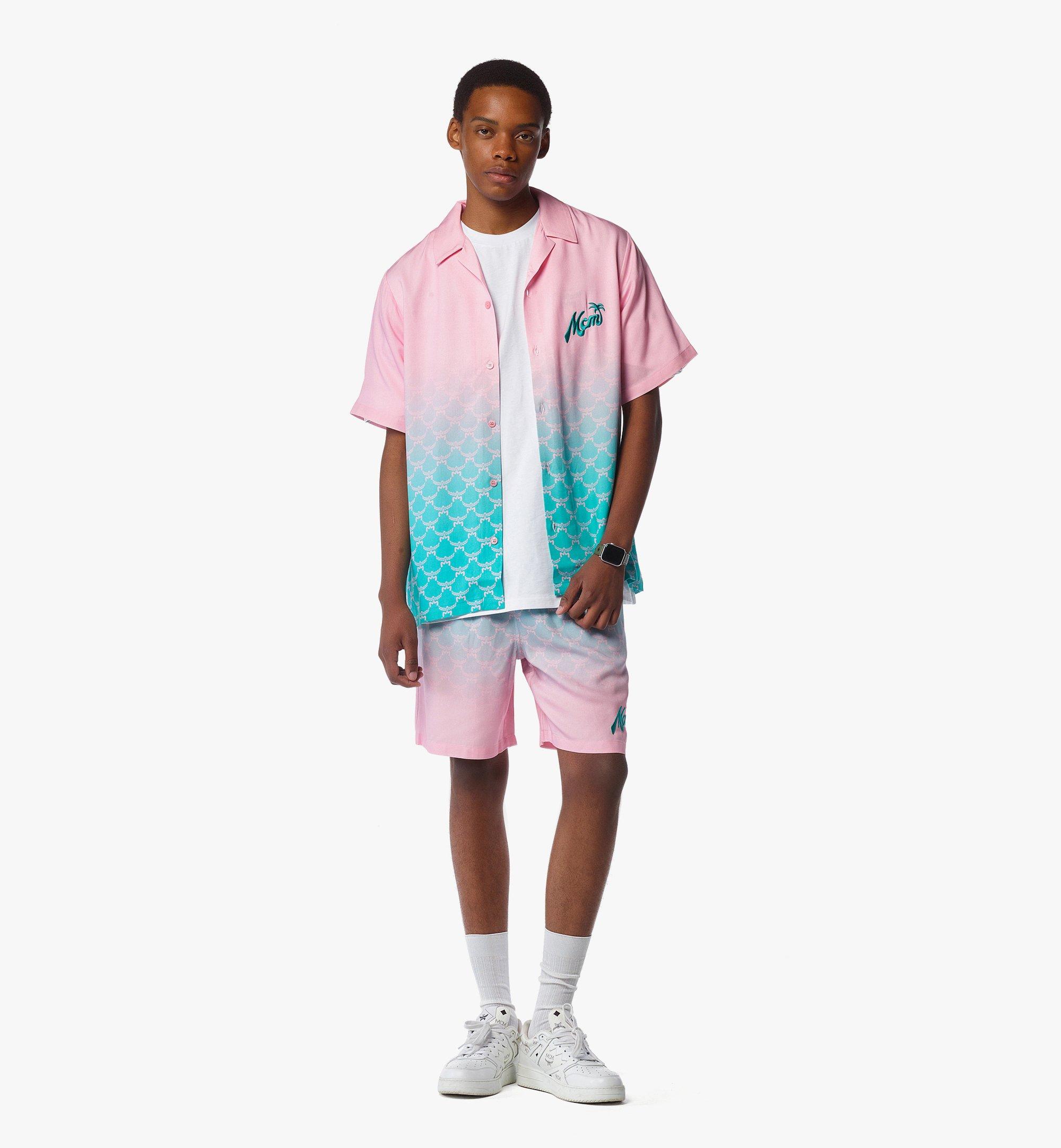 MCM MCM x SNIPES Gradation Monogram Shirt Pink MHHFSMM04Q400L Alternate View 2