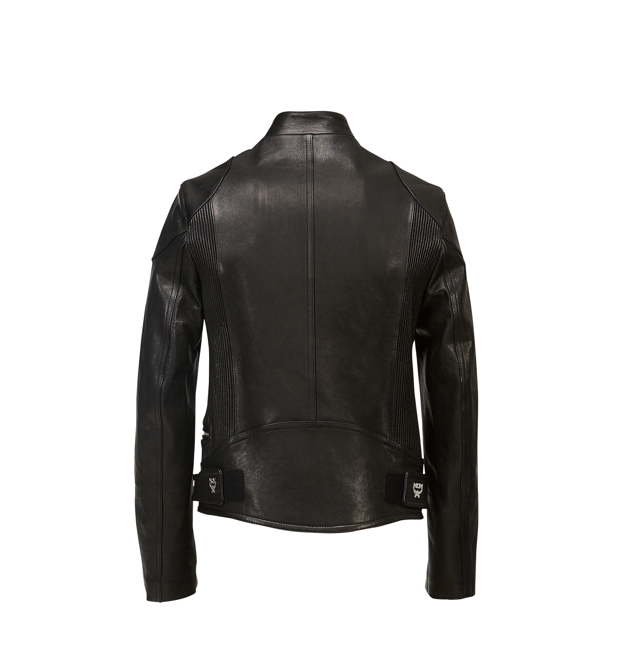 MCM Men's Leather Rider Jacket Black MHJ8SMM67BK00S Alternate View 2
