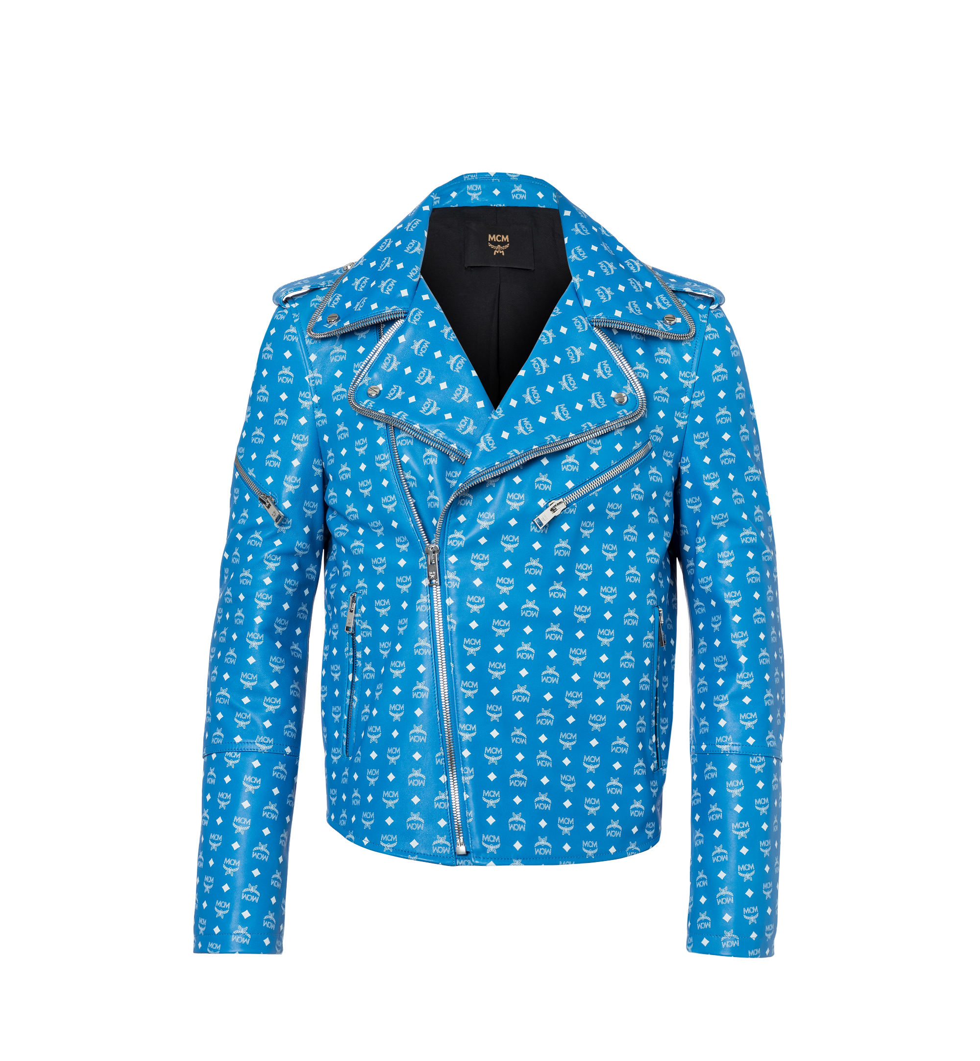 Jacket MCM Blue size 38 IT in Polyester - 26331918