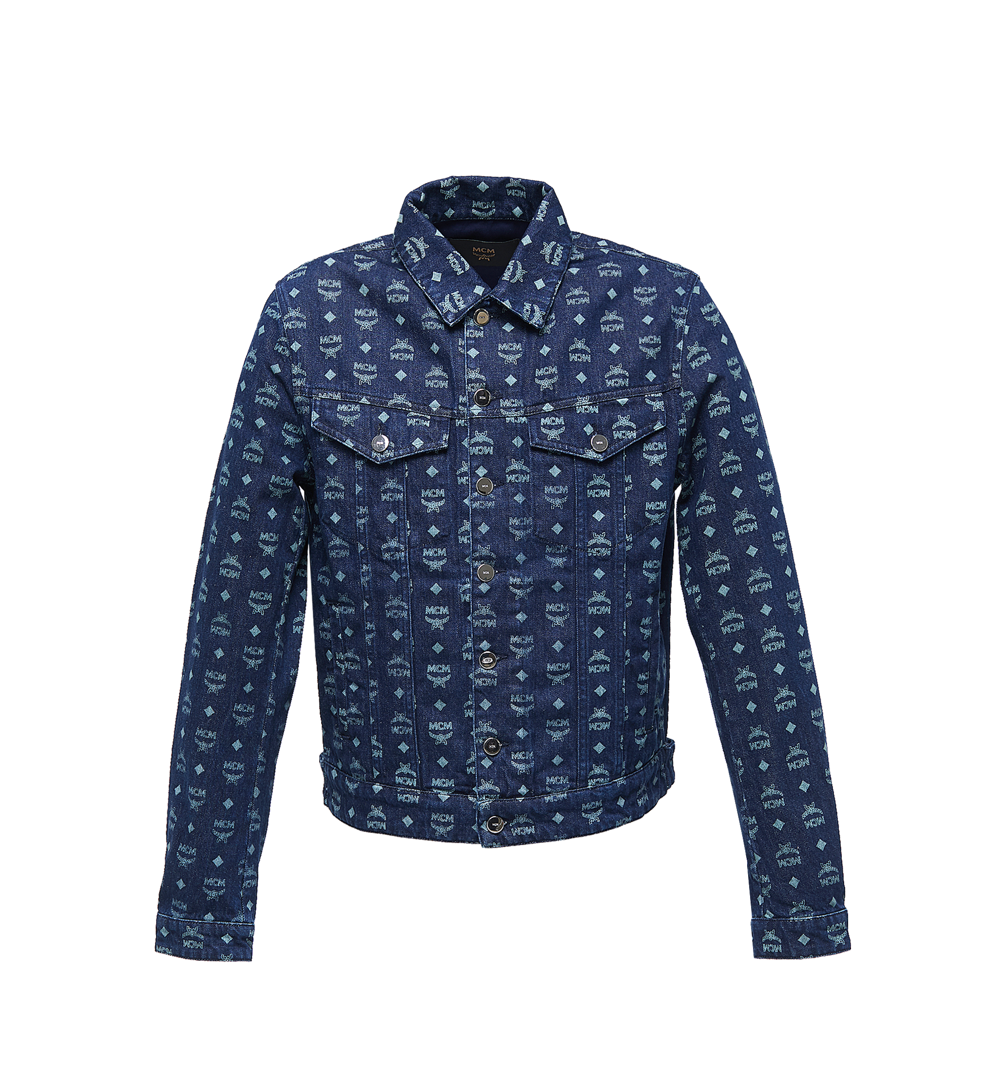 Small Men's Denim Jacket in Visetos Blue | MCM ®US