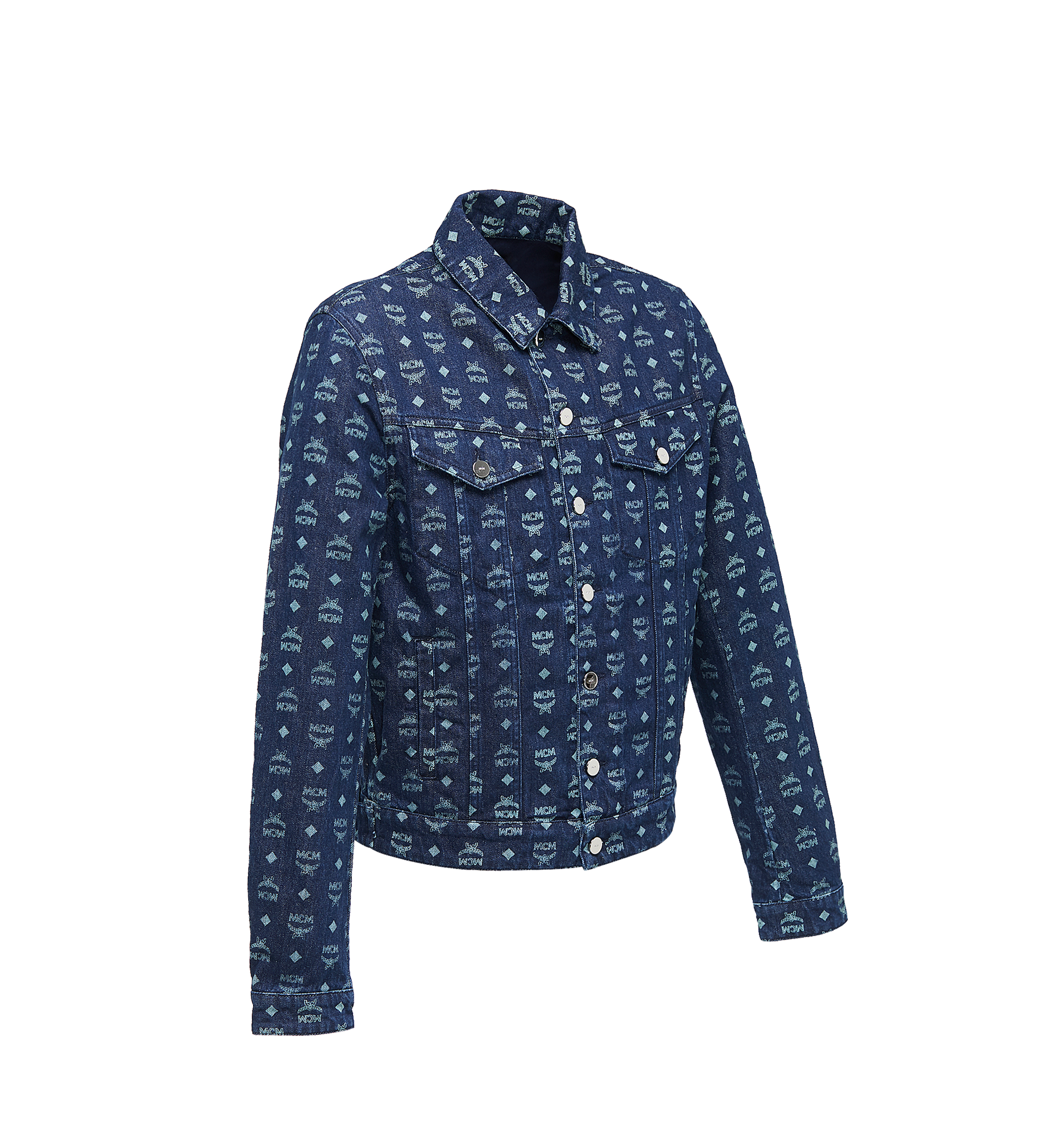 Jacket MCM Blue size L International in Polyester - 30956637