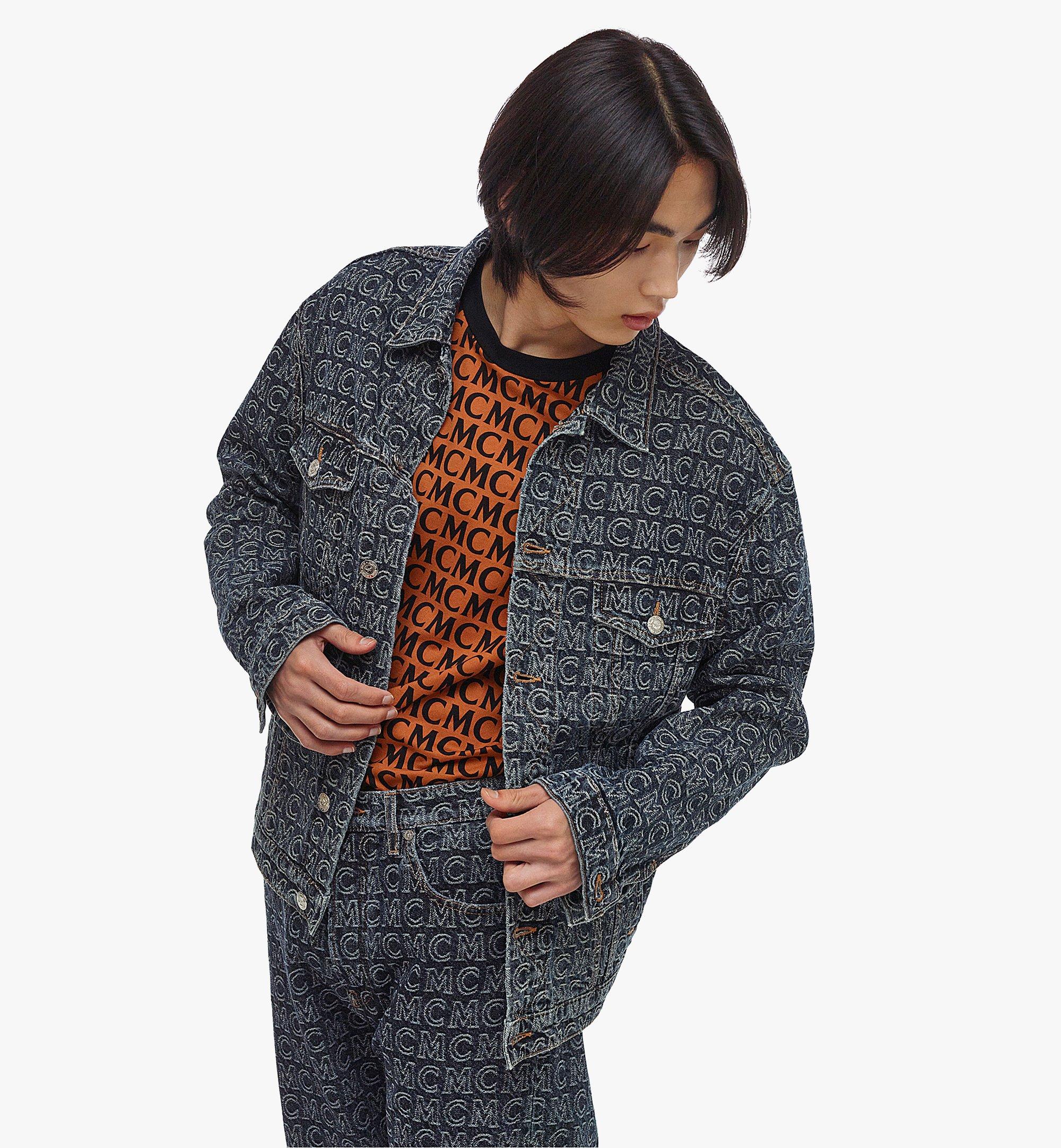 MCM メンズ モノグラム デニムジャケット Blue MHJAADS01VW048 ほかの角度から見る 2