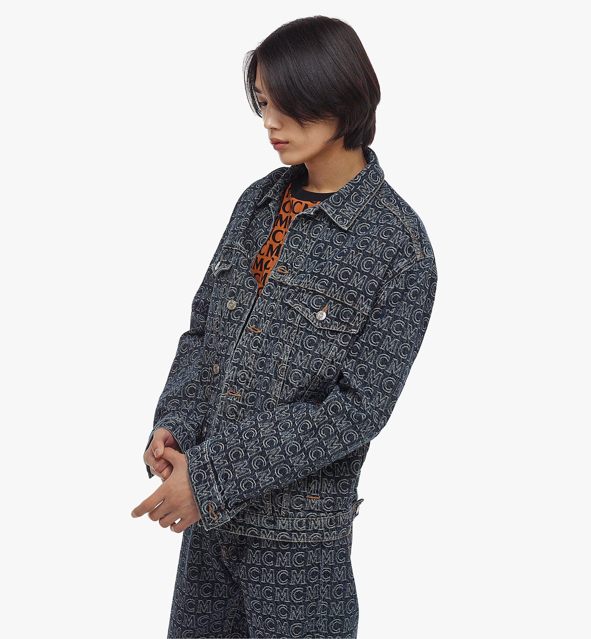 MCM メンズ モノグラム デニムジャケット Blue MHJAADS01VW048 ほかの角度から見る 3