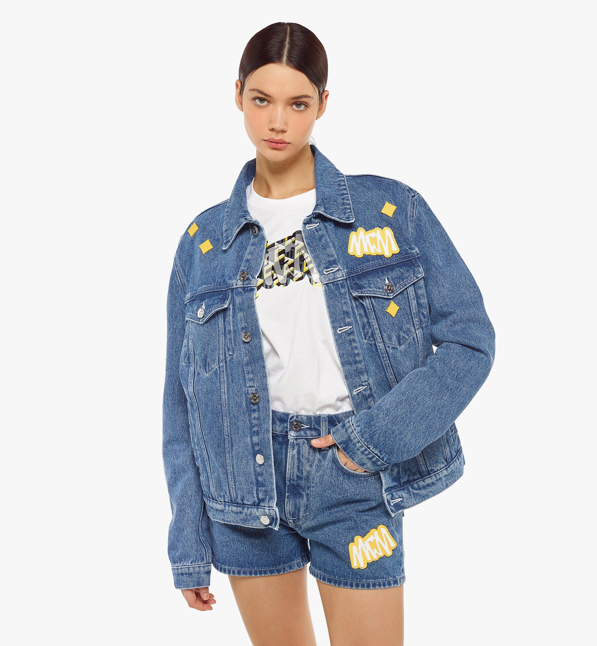 Large MCM Sommer Denim Jacket Blue | MCM ®JP