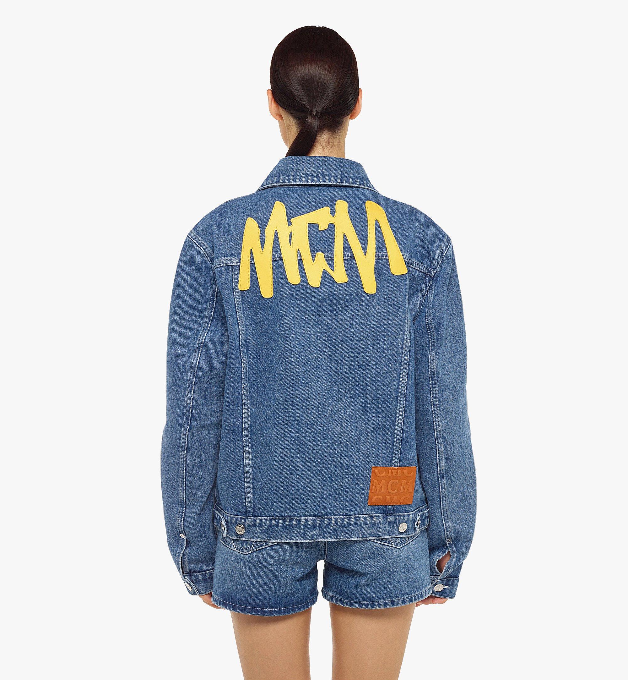 MCM MCM Sommer デニム ジャケット Blue MHJCAMM01LL00L ほかの角度から見る 2