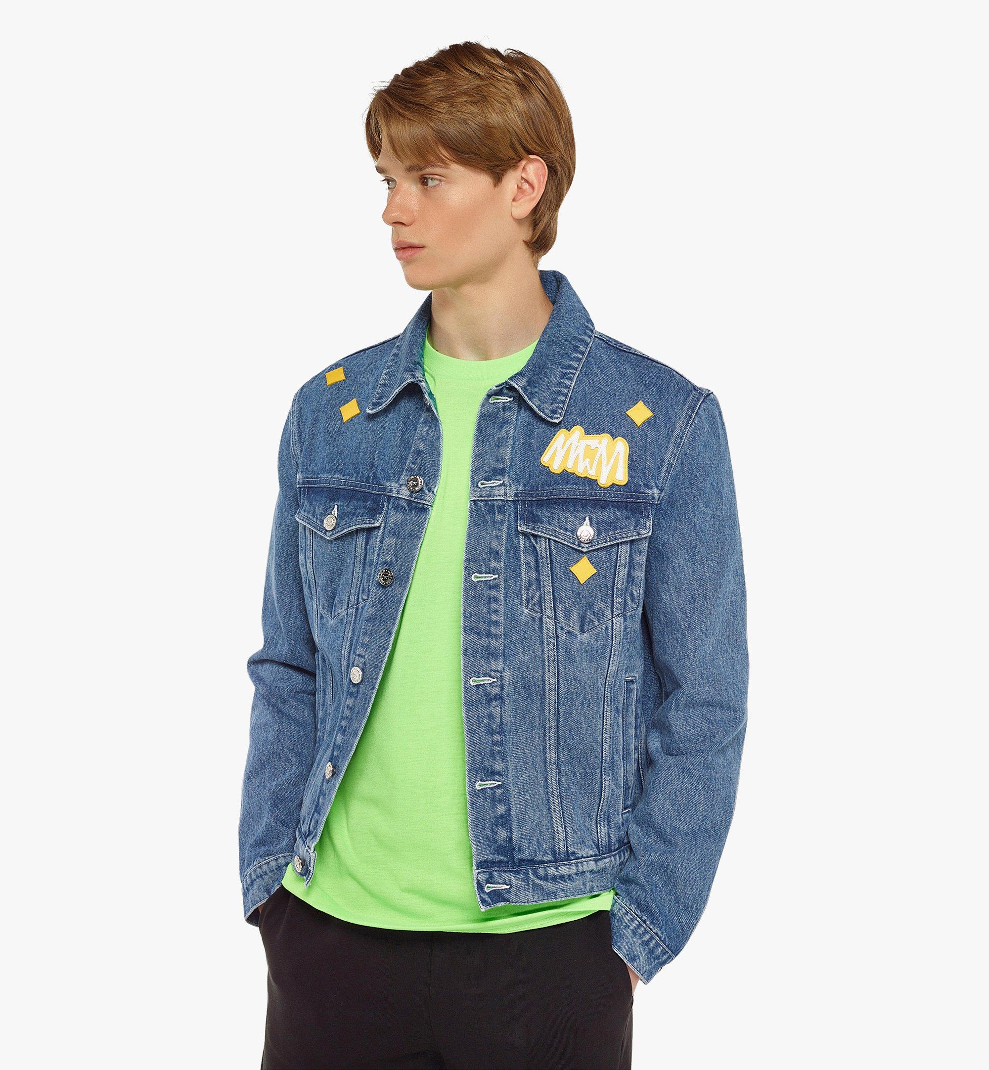 MCM MCM Sommer デニム ジャケット Blue MHJCAMM01LL00L ほかの角度から見る 3