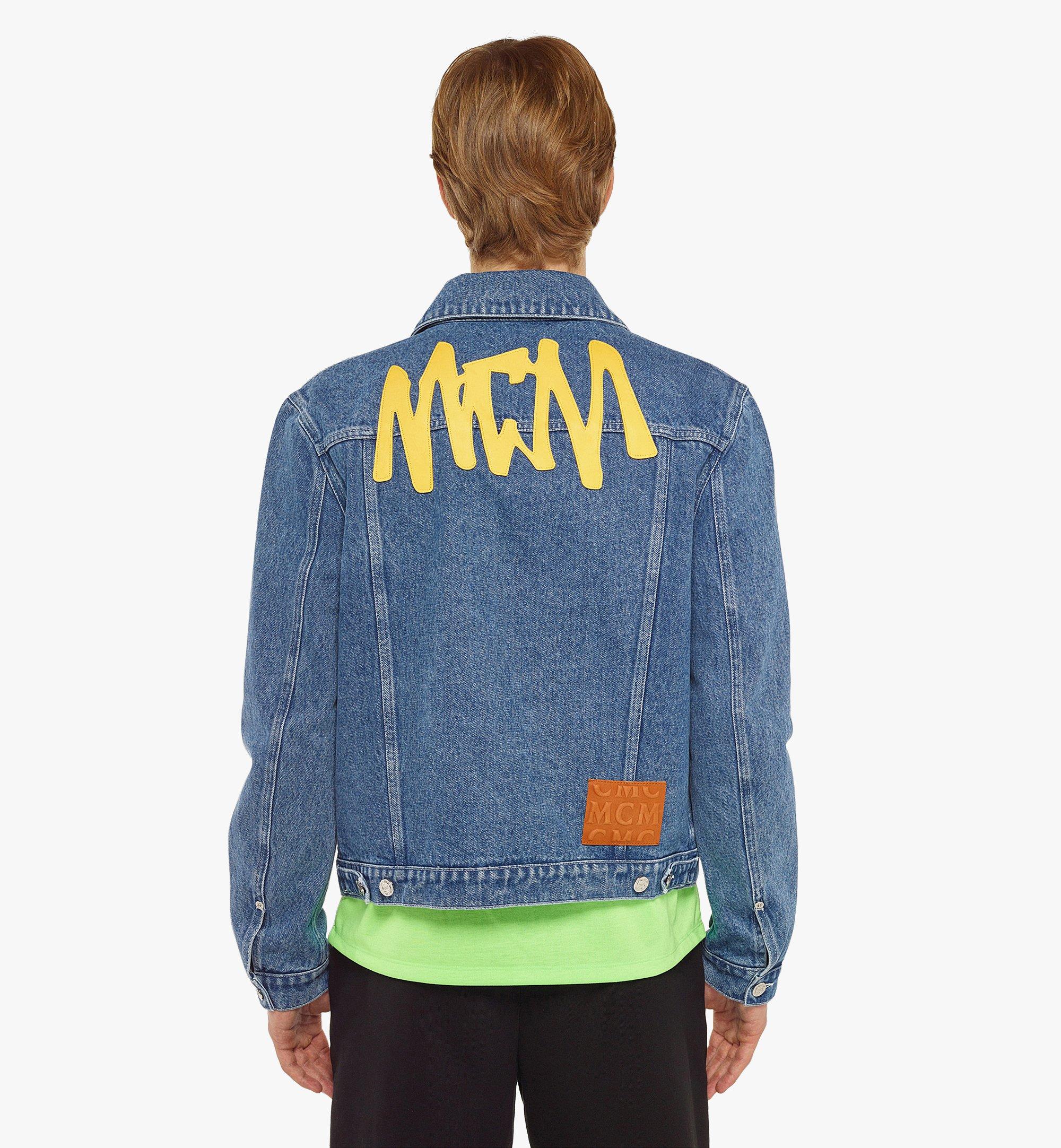 Large MCM Sommer Denim Jacket Blue | MCM ®JP