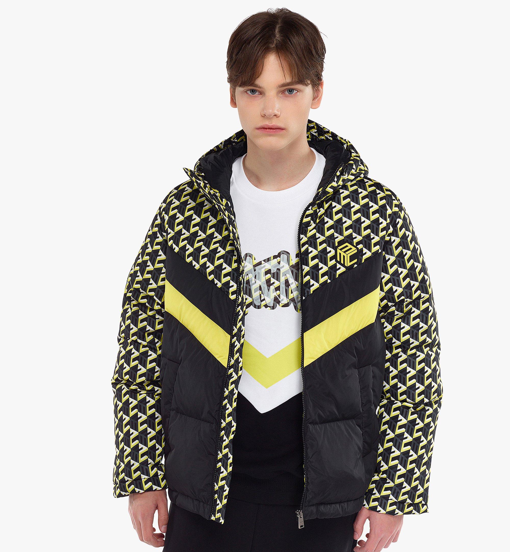 Medium Men’s Cubic Monogram Windbreaker in ECONYL® Yellow | MCM ®UK