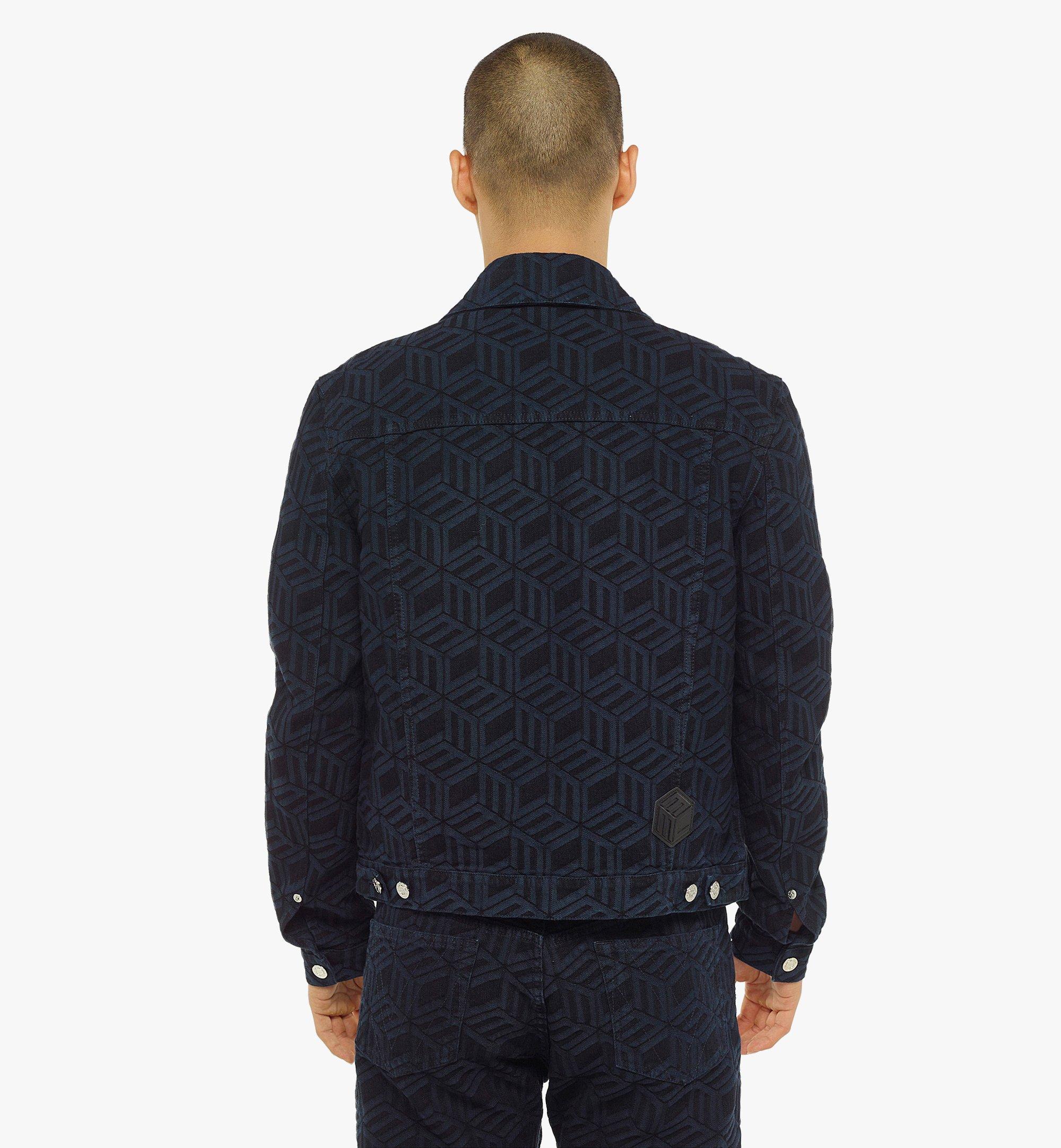 MCM メンズ キュービック モノグラム デニム ジャケット Blue MHJCAMM05LI00L ほかの角度から見る 2
