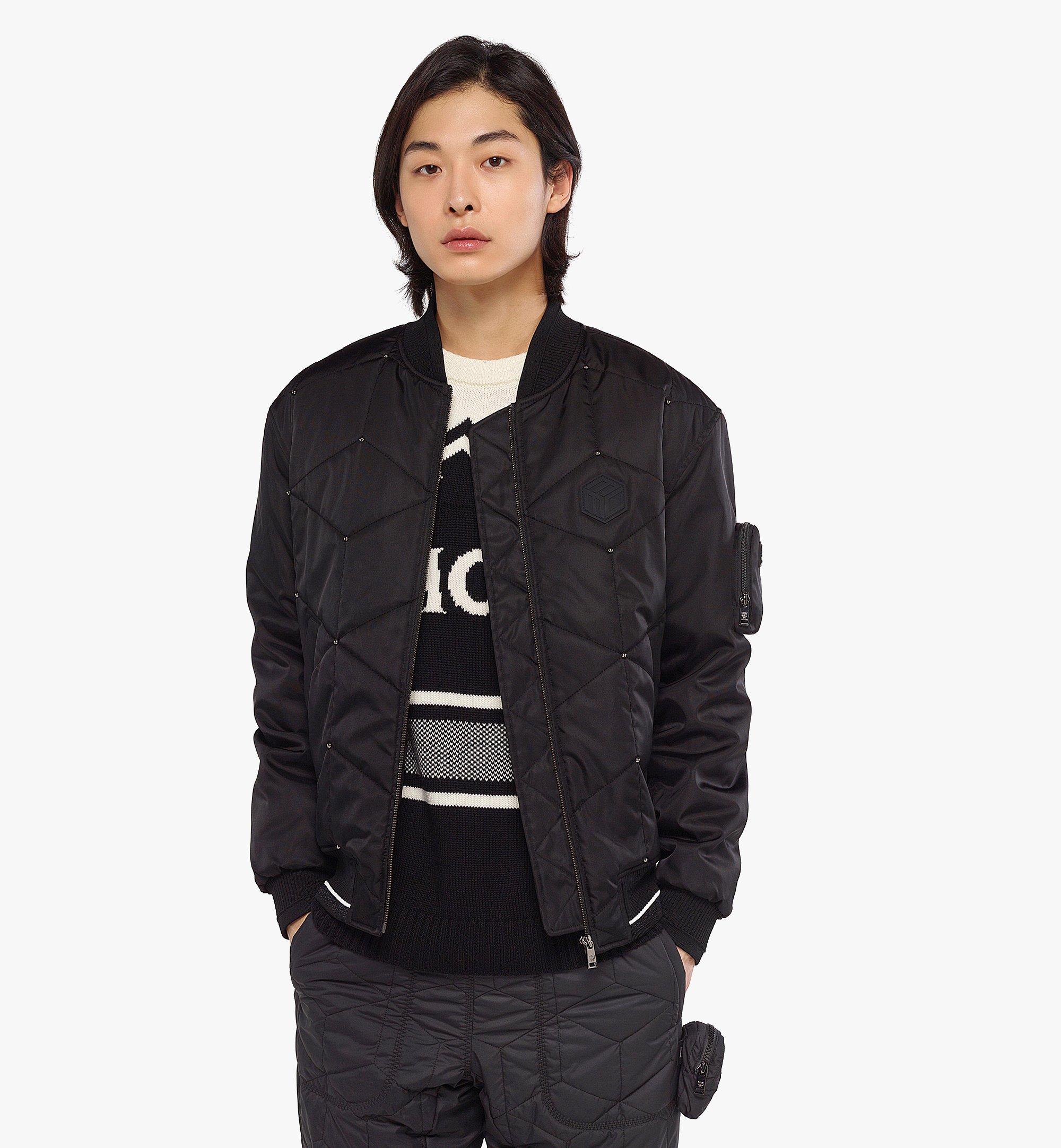 MCM Après Ski メンズ ボンバージャケット - リサイクルナイロン Black MHJCAMM07BK00L ほかの角度から見る 3