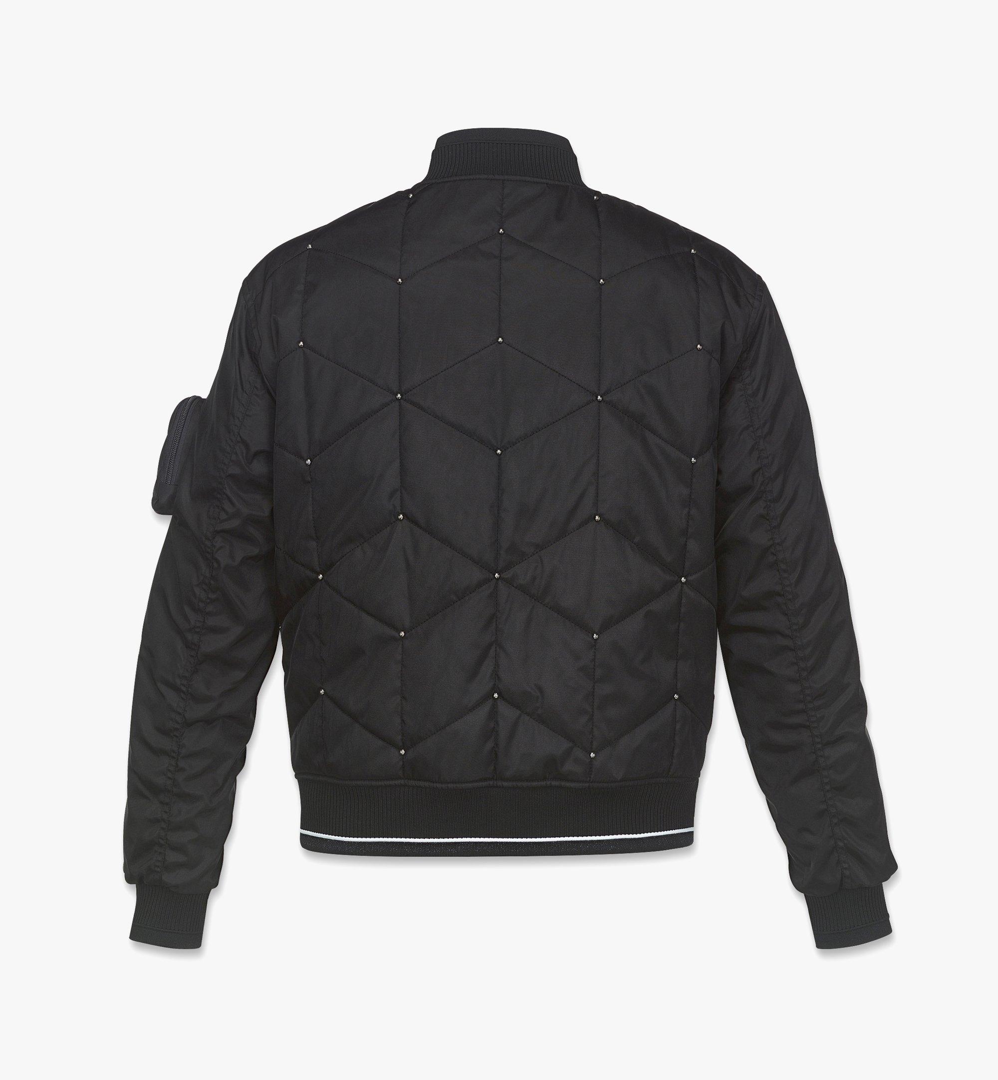 Men's Bomber Jacket In Black Leather - Thursday