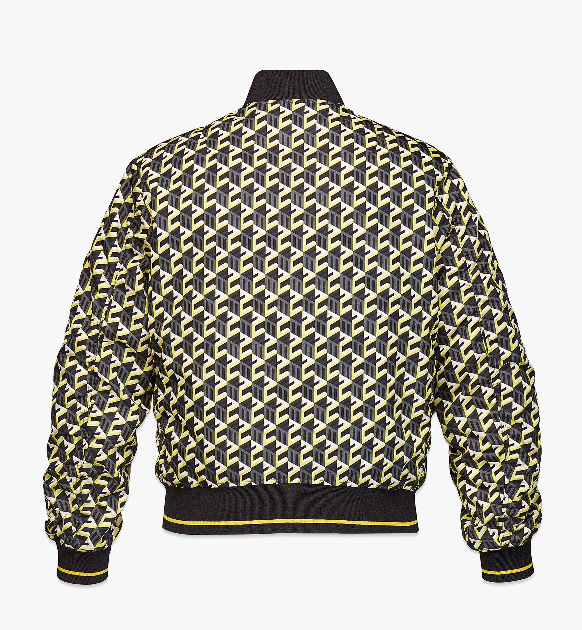 MCM Cubic Monogram男士印花尼龙飞行员夹克 Yellow MHJCSCK08YW0XL 更多视角 1