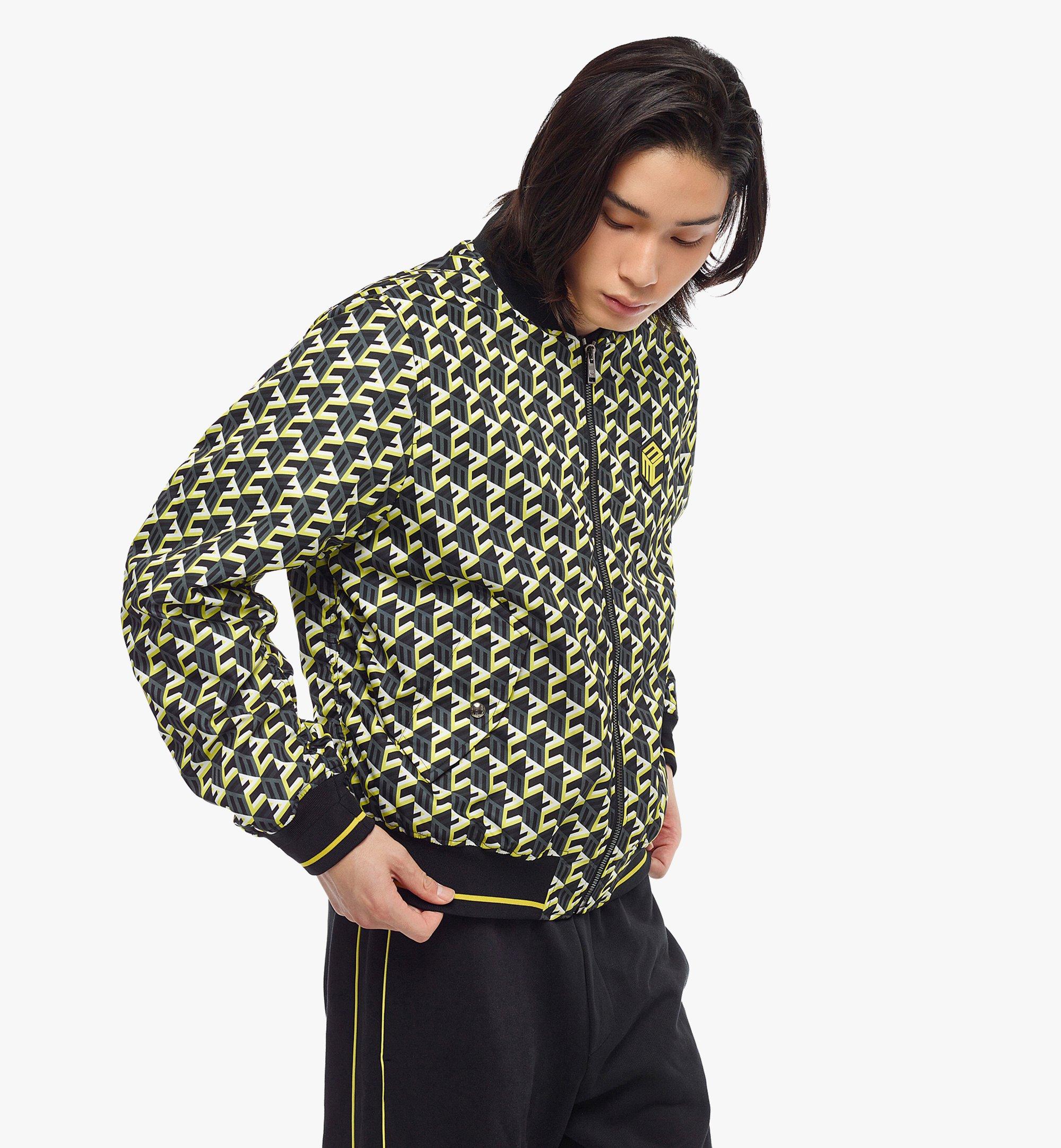 MCM Cubic Monogram男士印花尼龙飞行员夹克 Yellow MHJCSCK08YW0XL 更多视角 2