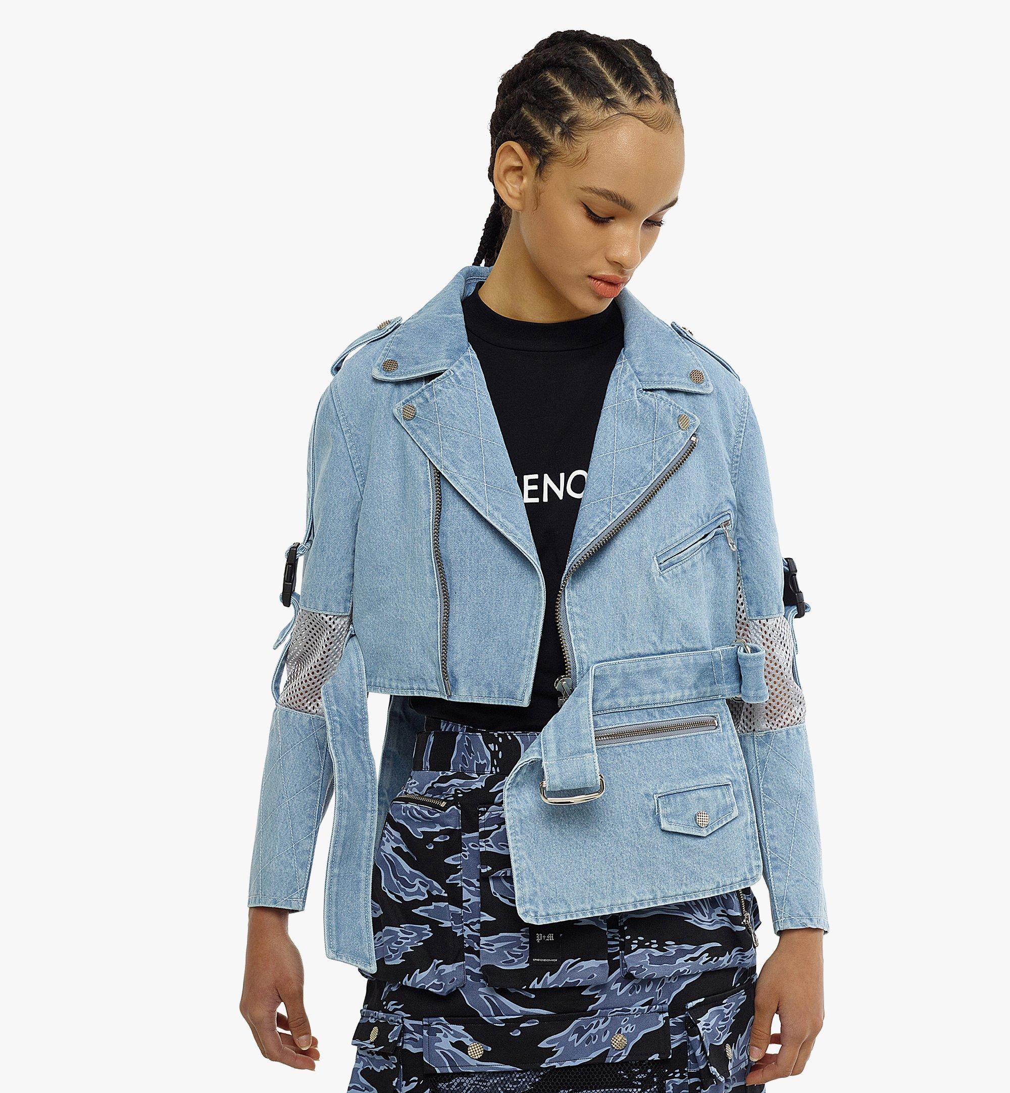 MCM P+M (PHENOMENON x MCM)デニム ライダージャケット Blue MHJCSJP01LU0XL ほかの角度から見る 3