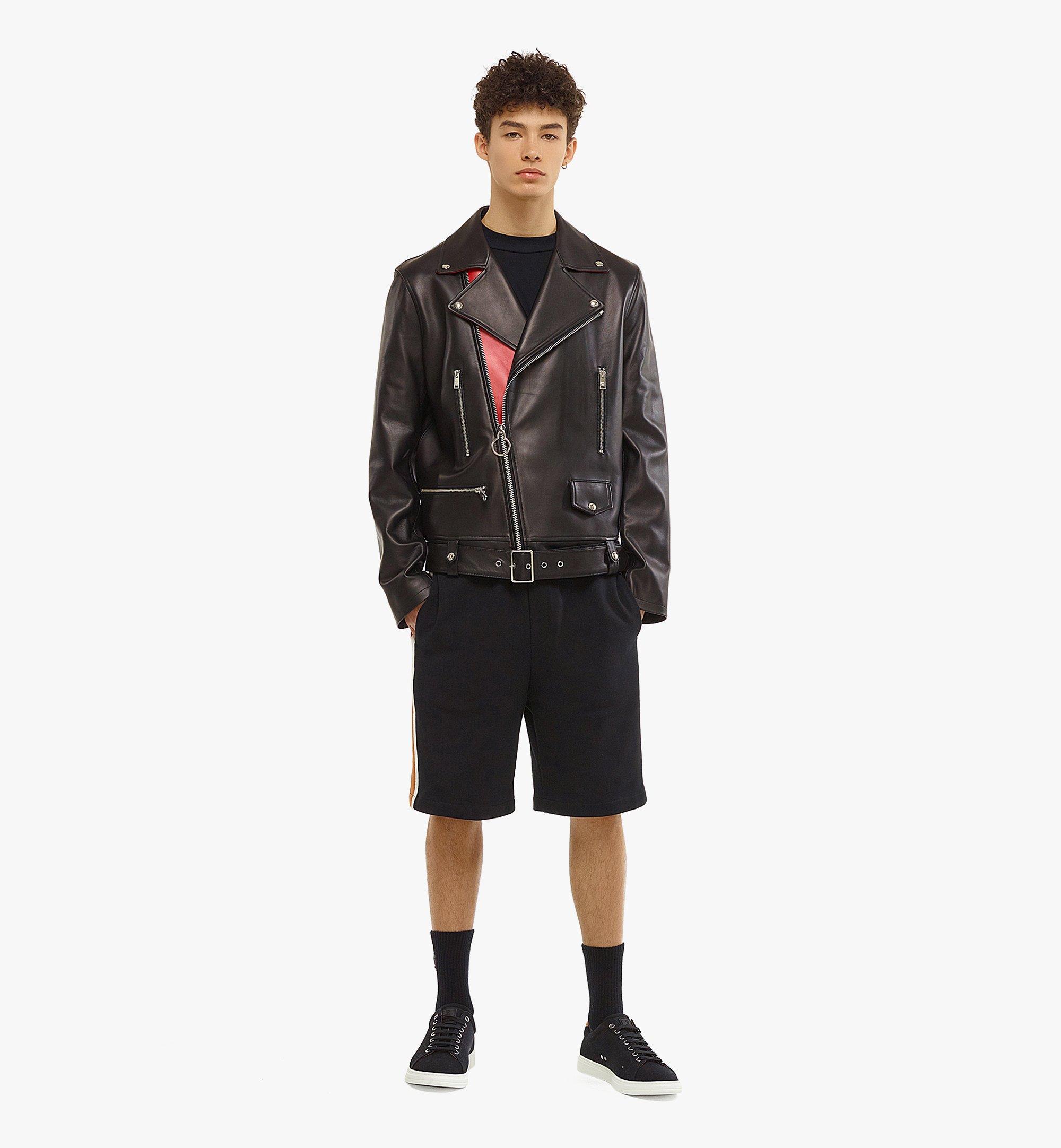 MCM Rider Jacket in Lamb Nappa Leather Black MHJCSMM02BK2XL 更多视角 2