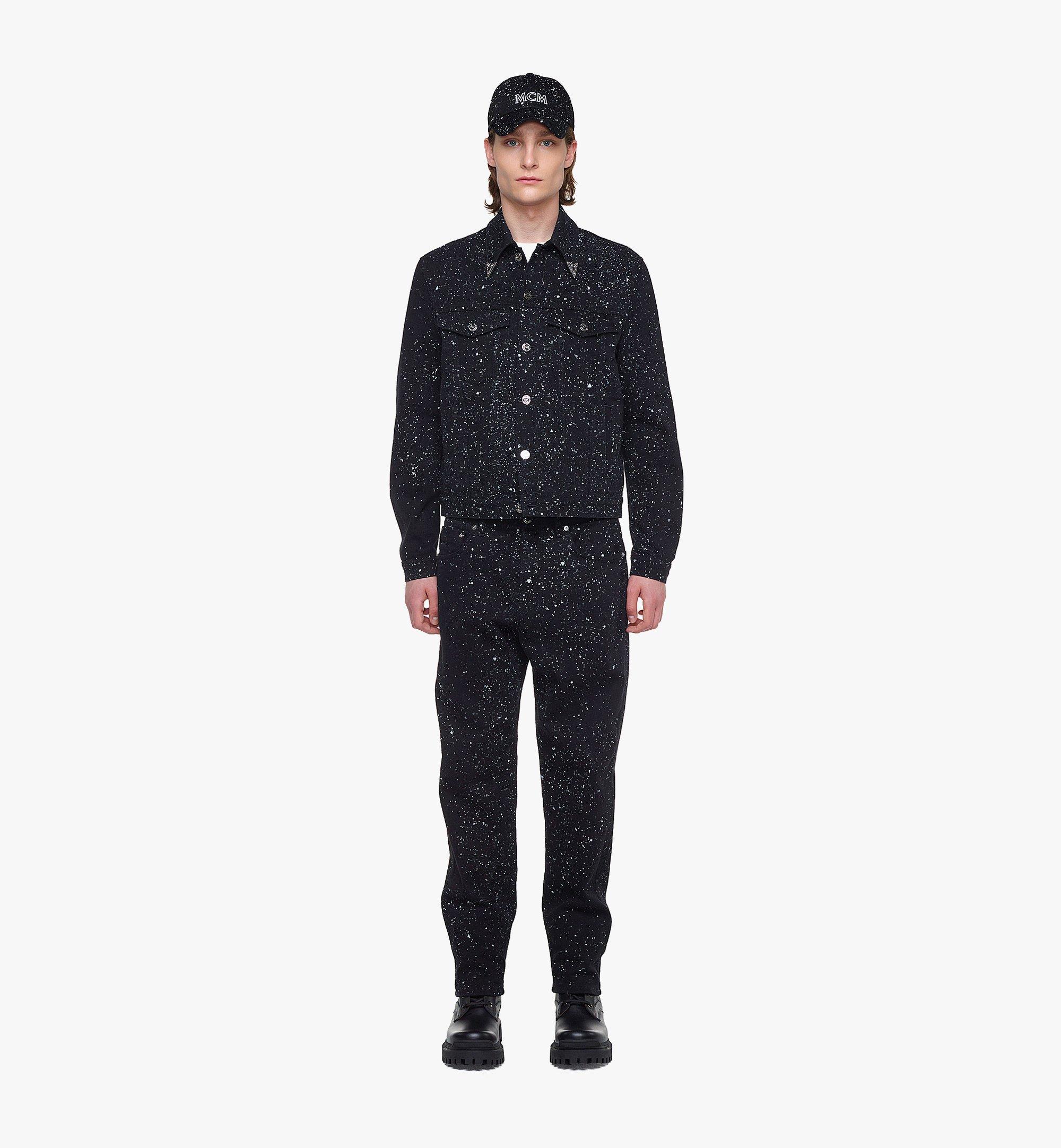 Large Galaxy Print Denim Jacket Black | MCM ®US