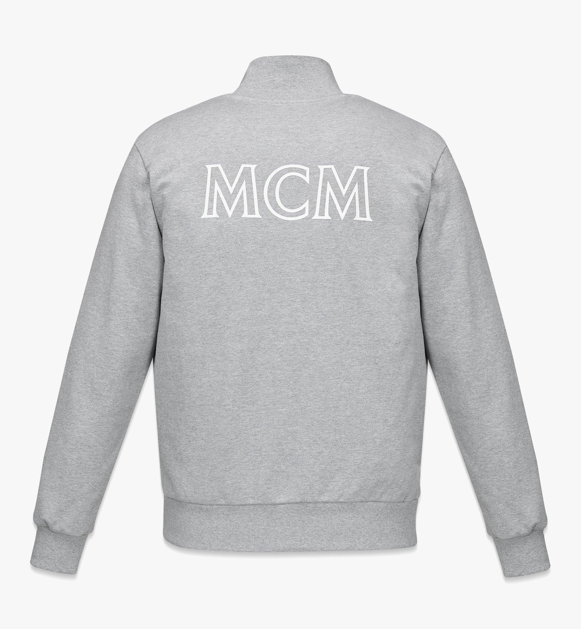 MCM Men’s MCM Essentials Logo Track Jacket in Organic Cotton Grey MHJDSBC01EH00L Alternate View 1
