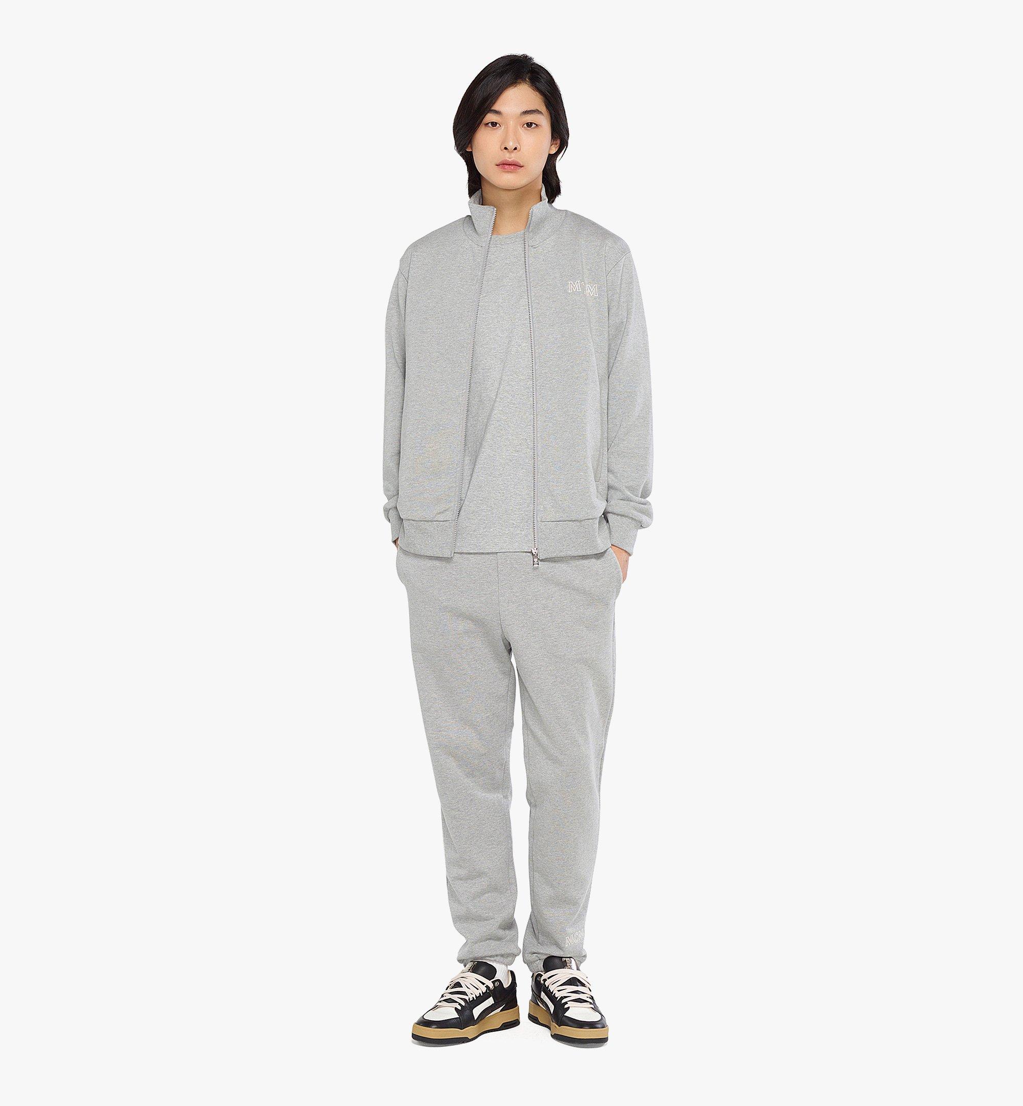 MCM MCM Essentials メンズ ロゴ トラック ジャケット - オーガニックコットン Grey MHJDSBC01EH00M ほかの角度から見る 2