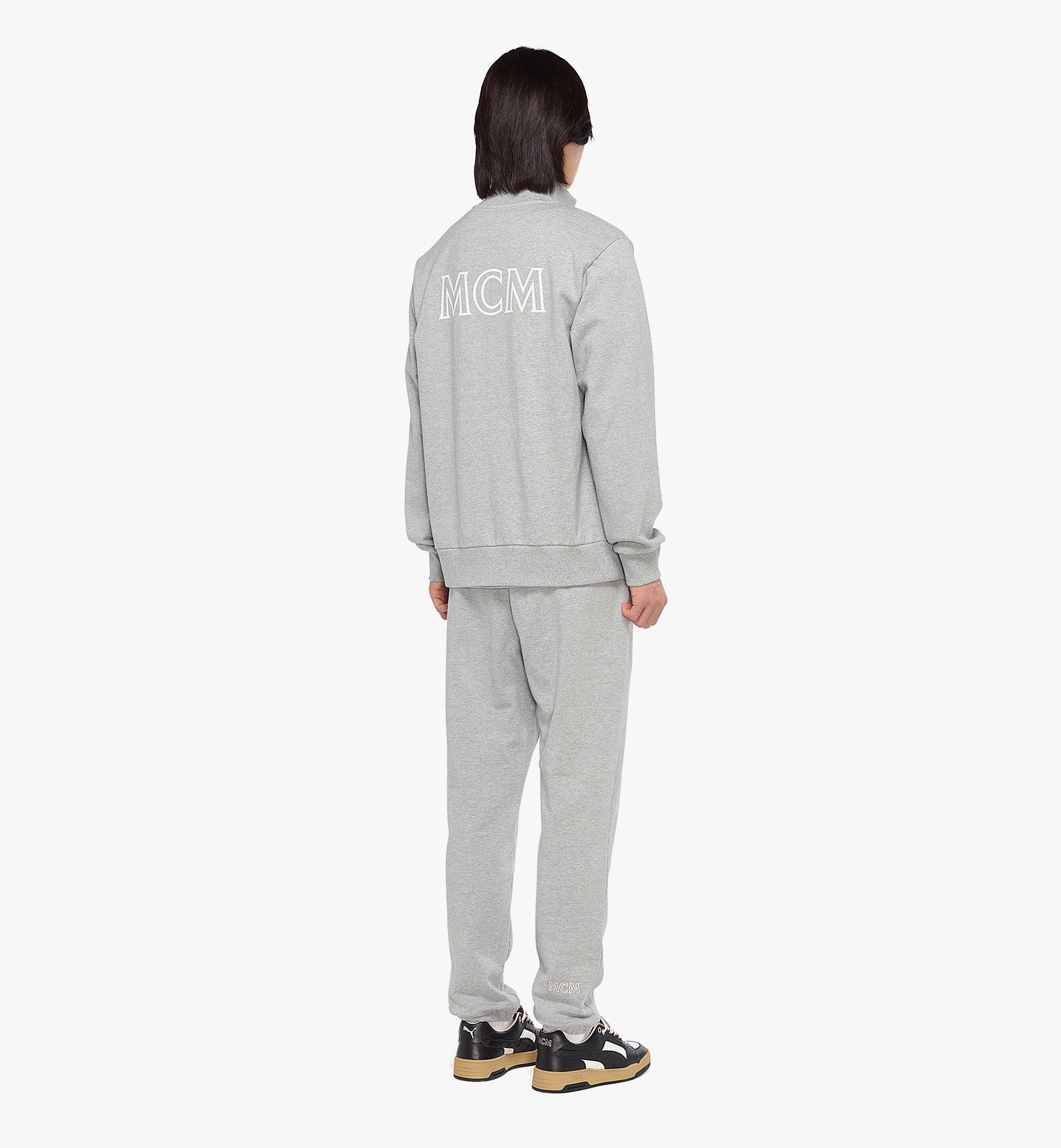 MCM MCM Essentials メンズ ロゴ トラック ジャケット - オーガニックコットン Grey MHJDSBC01EH00M ほかの角度から見る 2