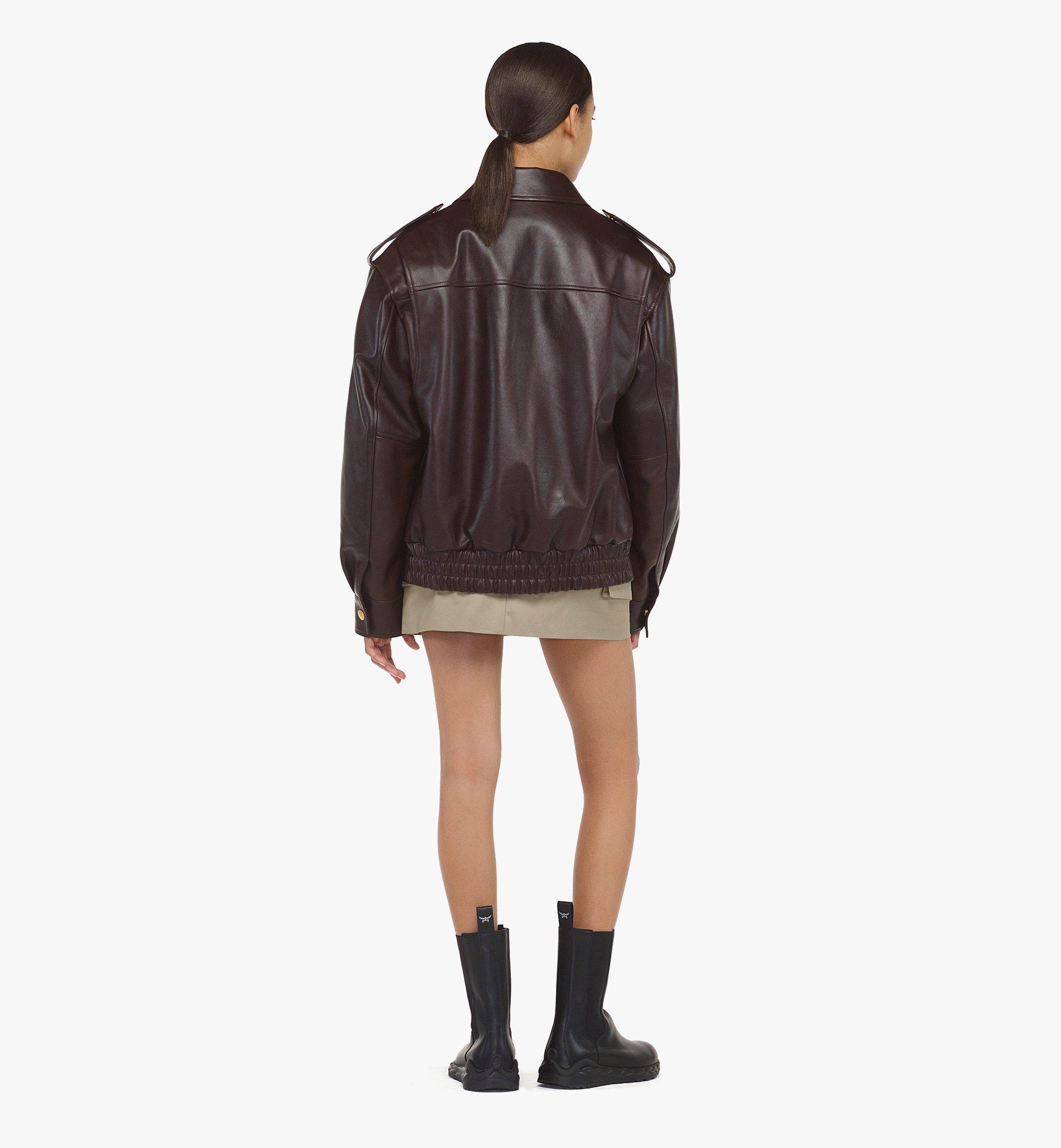 50 IT Calf Leather Jacket Brown | MCM ®US