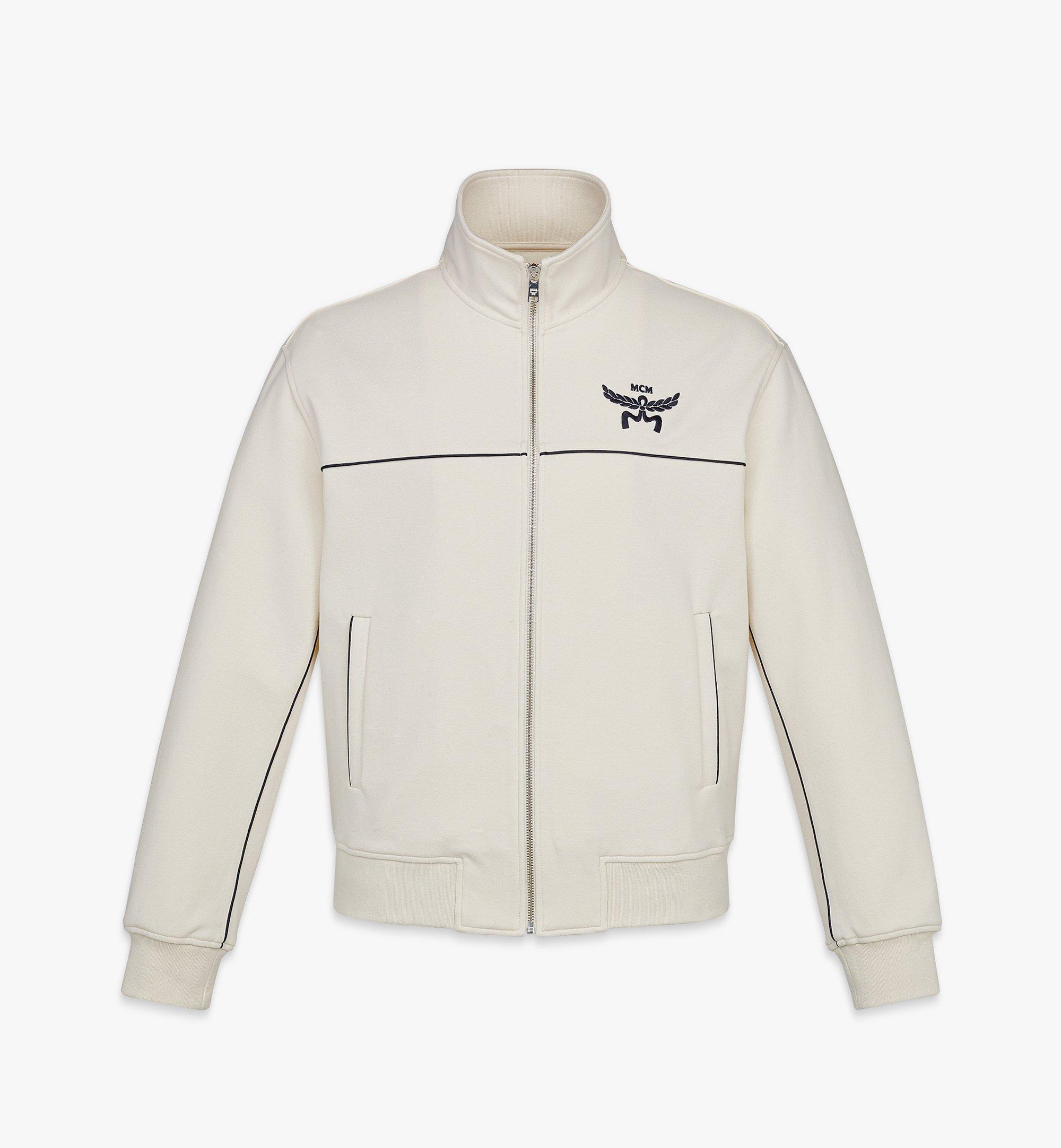 Large Essential Logo Ponte Track Jacket White | MCM ®US