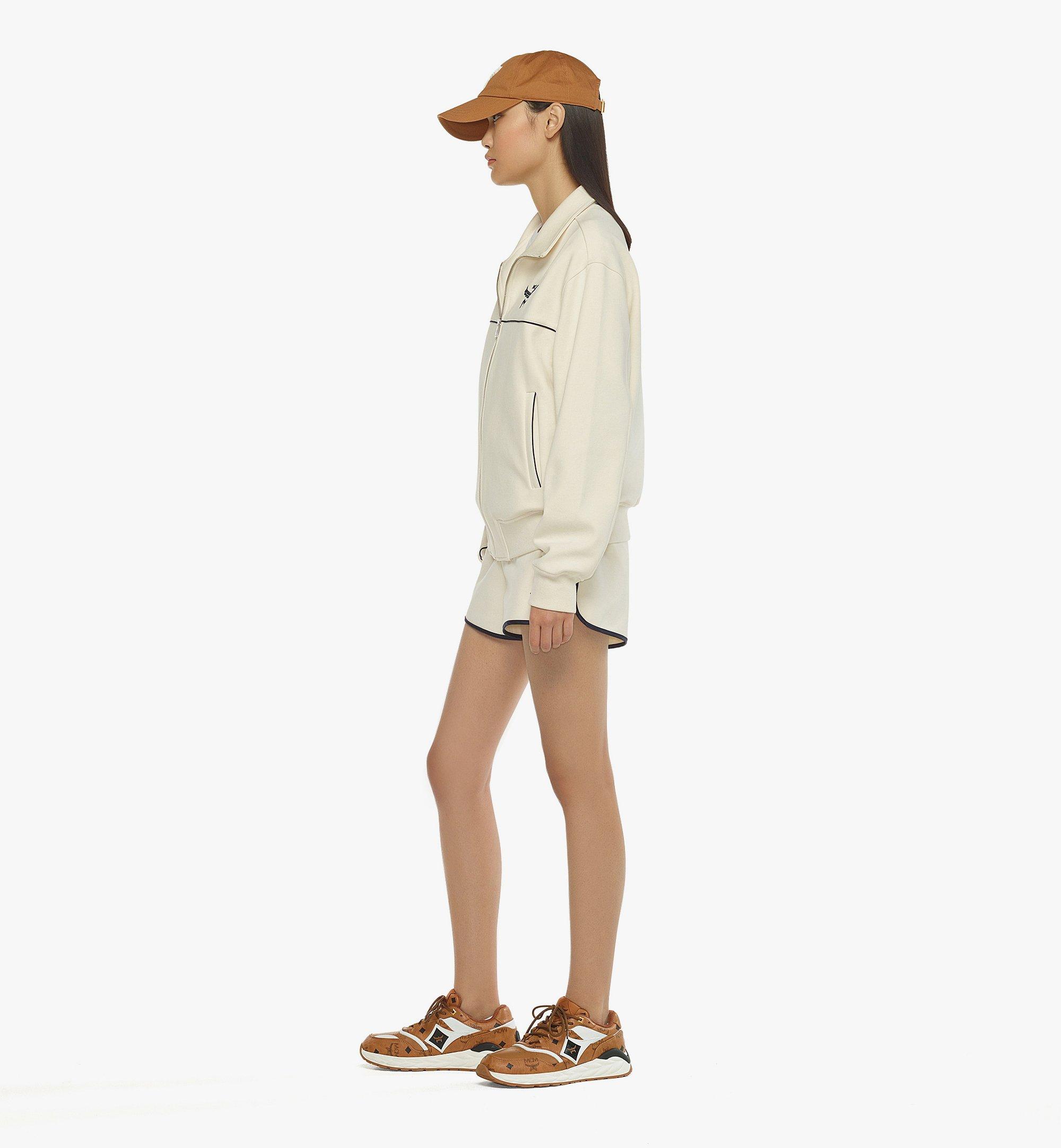 MCM Essential Logo Ponte Track Jacket White MHJESBC02WI0XS Alternate View 2