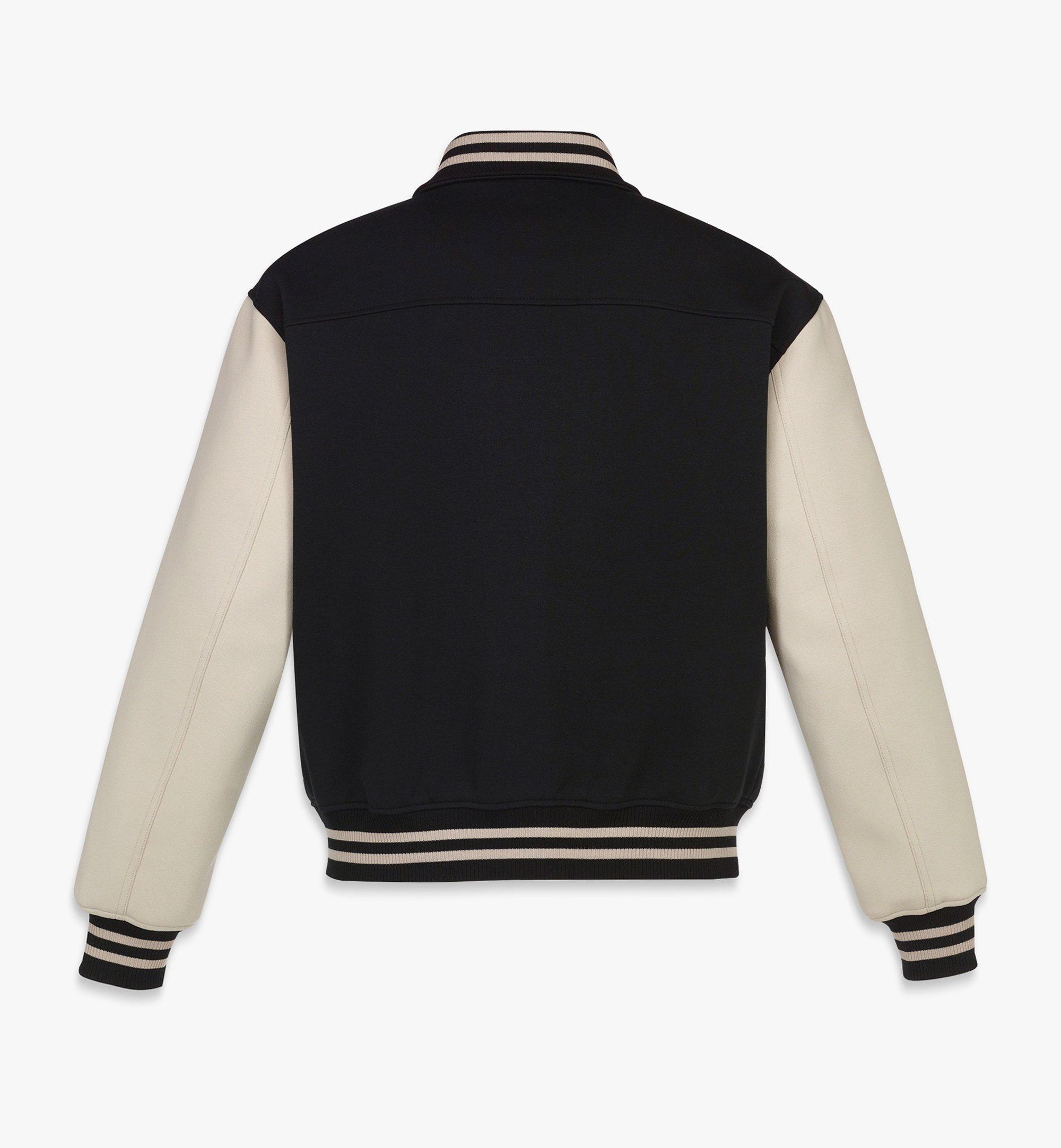 Large Essential Logo Patch Varsity Jacket Black | MCM ®US