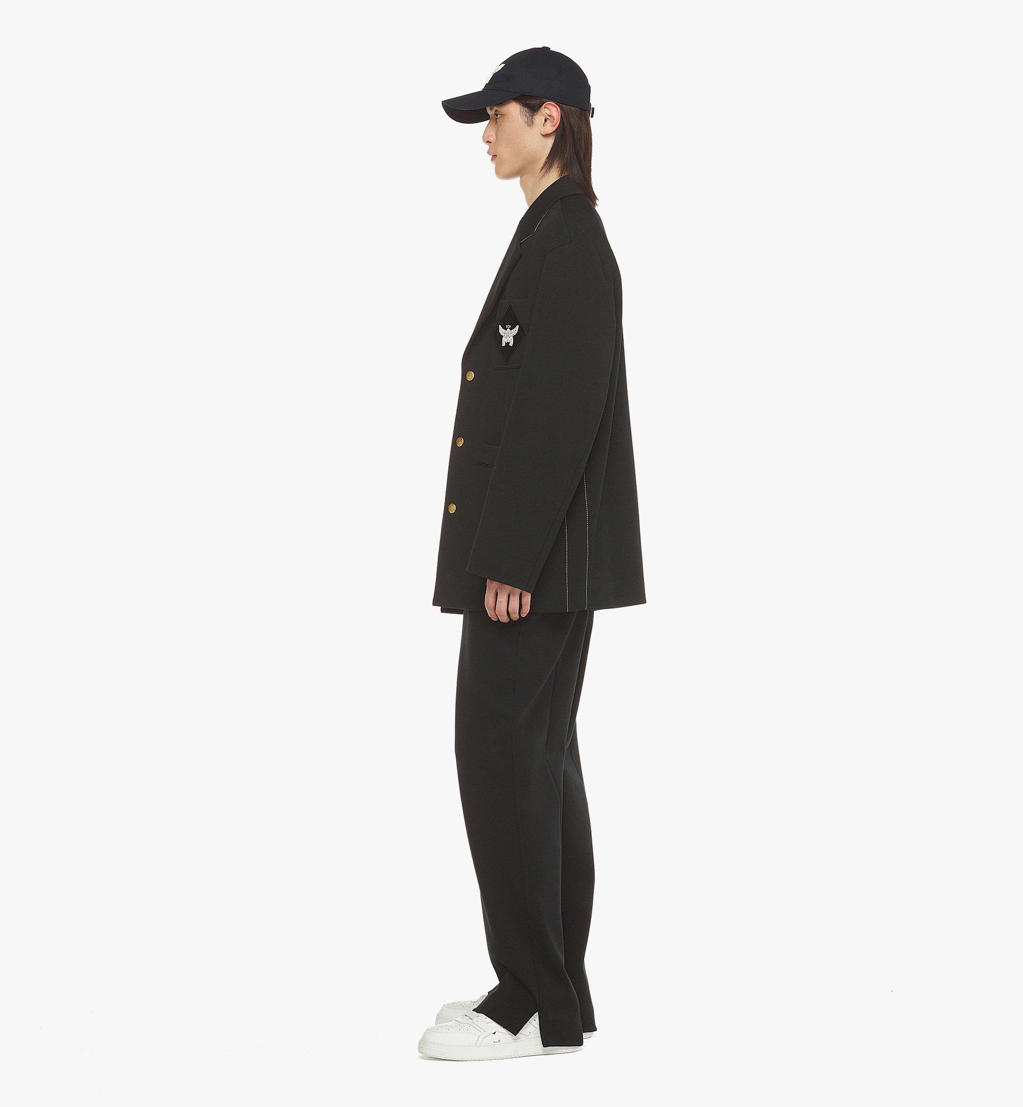 MCM Logo Patch Ponte Blazer Black MHJESBC06BK046 Alternate View 2