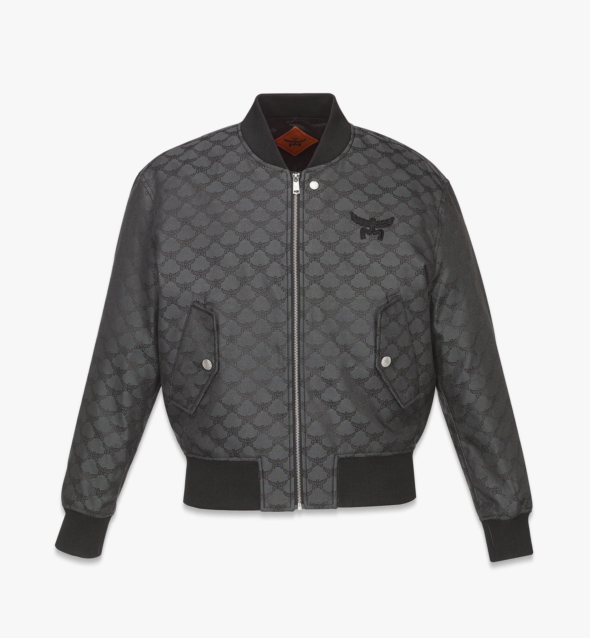 Monogram Leather Trucker Jacket - Luxury Black