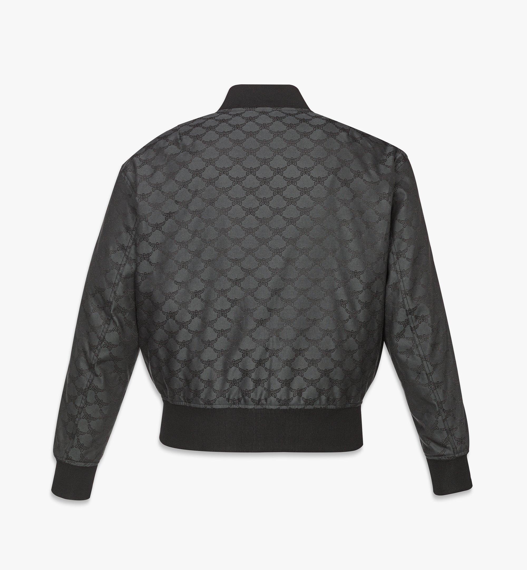 MCM Bomber Jacket in Lauretos Denim Jacquard Grey MHJESMM01ED2XL Plus de photos 1