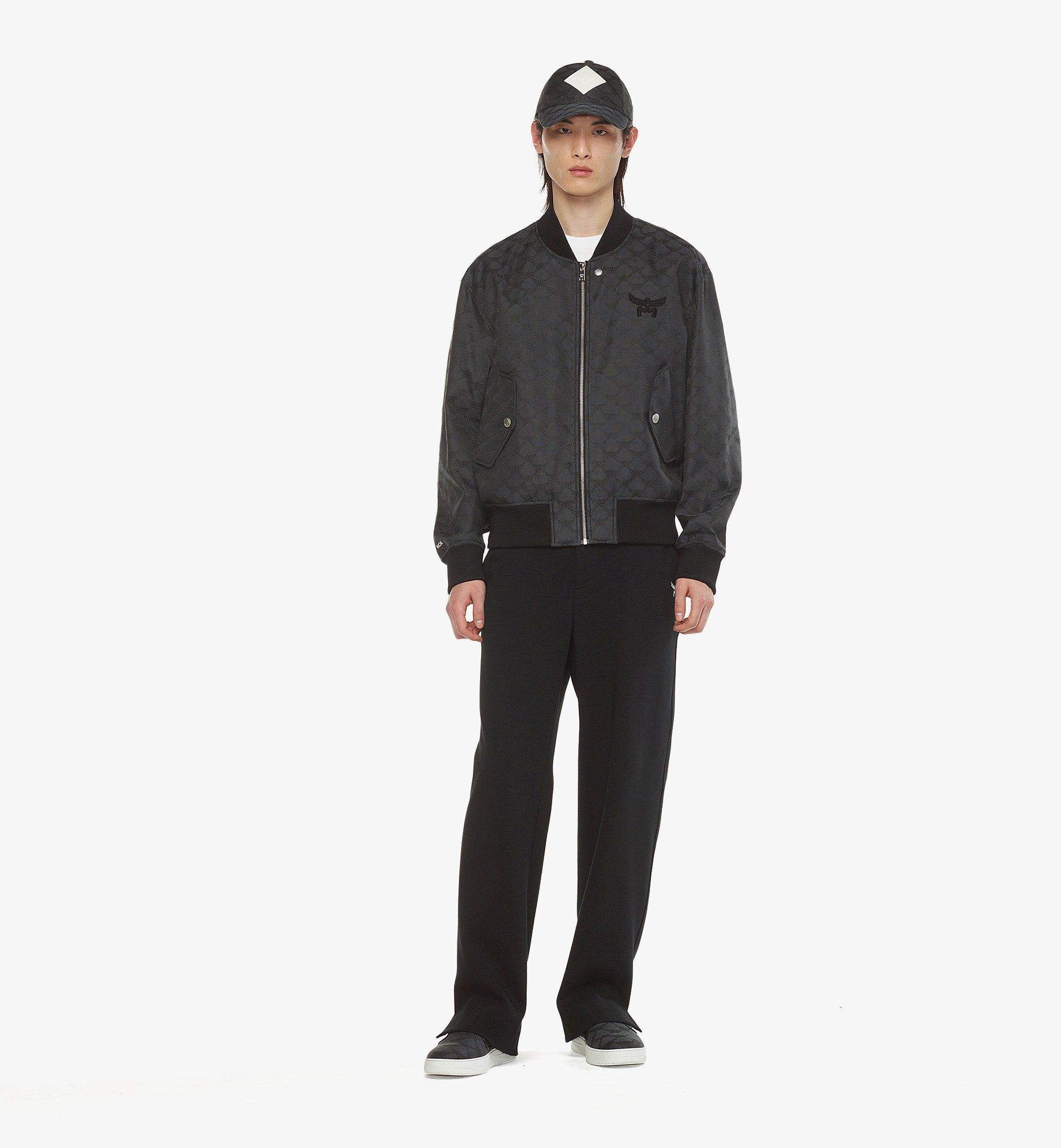 [MCM]★韓国人気★Lauretos denim jacquard Bomber jacket XX-Large Bomber Jacket in Lauretos Denim Jacquard Grey | MCM ®US