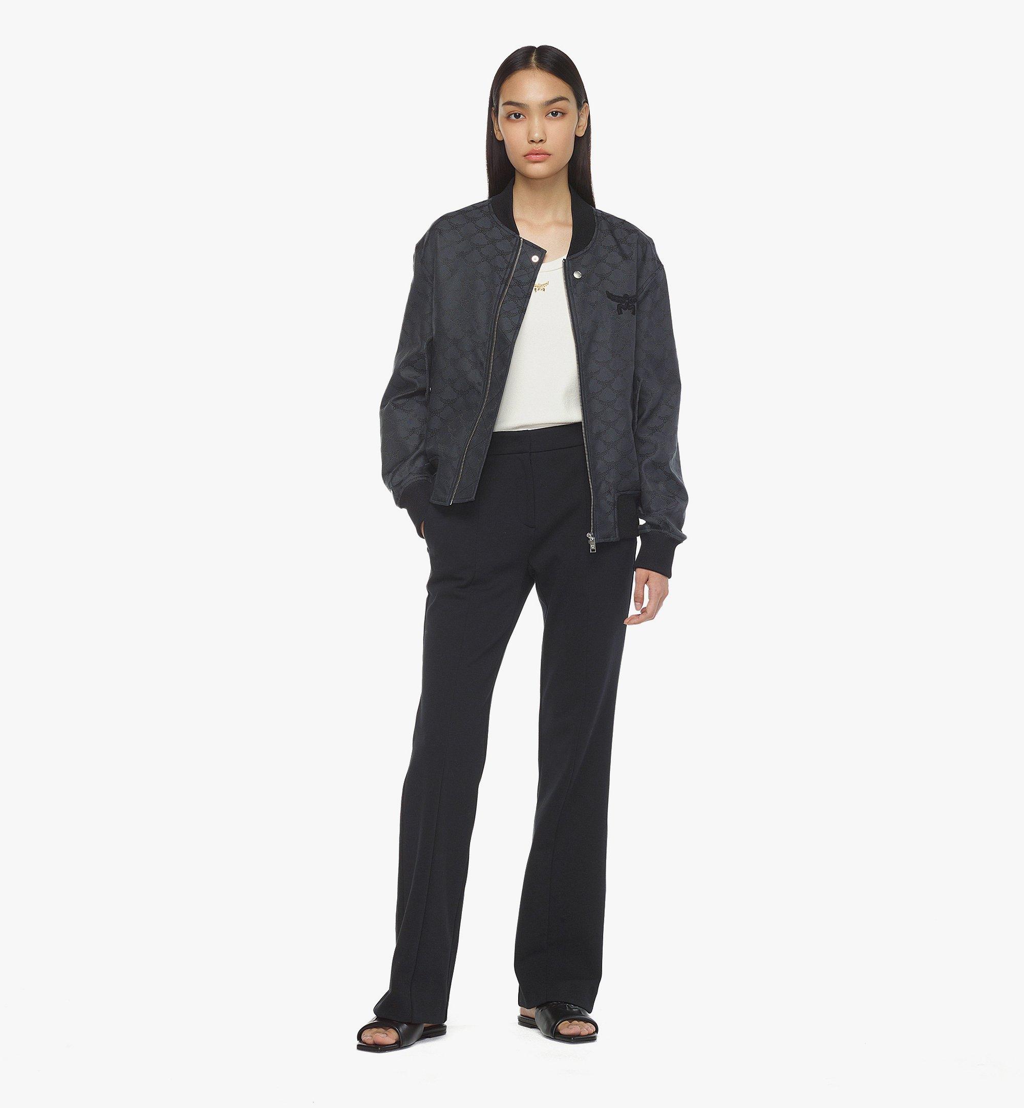 [MCM]★韓国人気★Lauretos denim jacquard Bomber jacket Buy MCM Grey Unisex Bomber Jacket in Lauretos Denim Jacquard