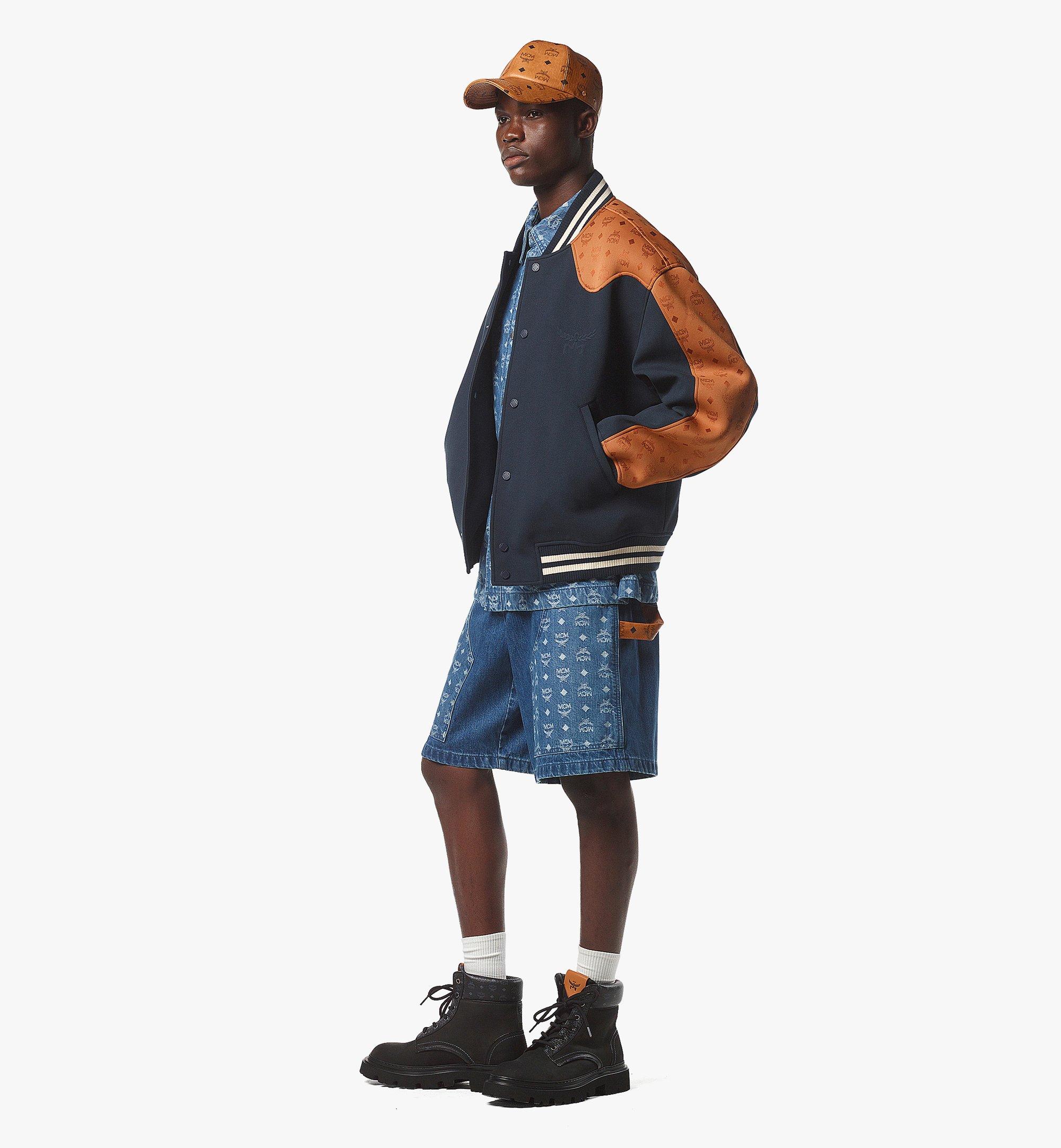 Ponte Varsity Jacket in Monogram Neoprene Jacquard