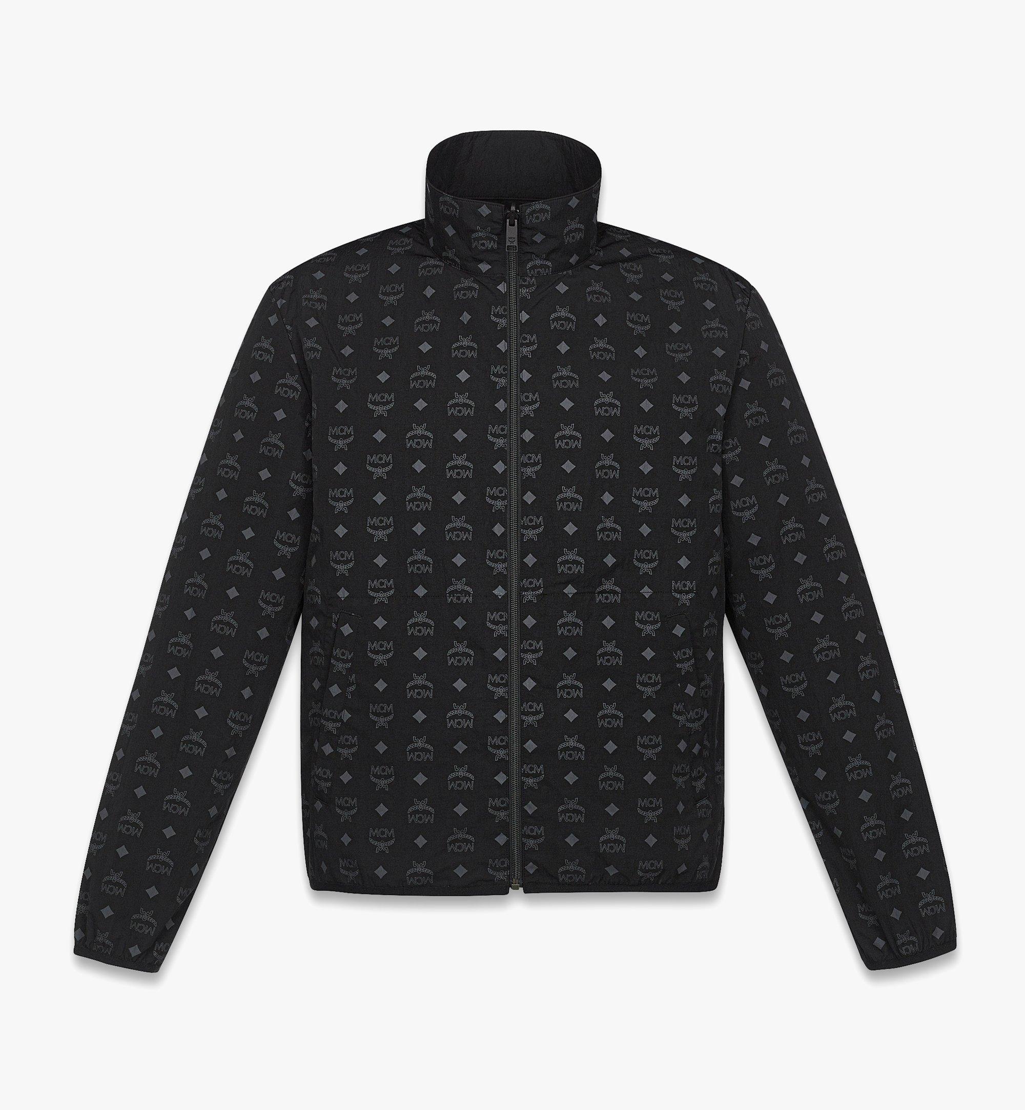  Small Reversible Monogram Print Windbreaker in ECONYL® Black | MCM ®SG
