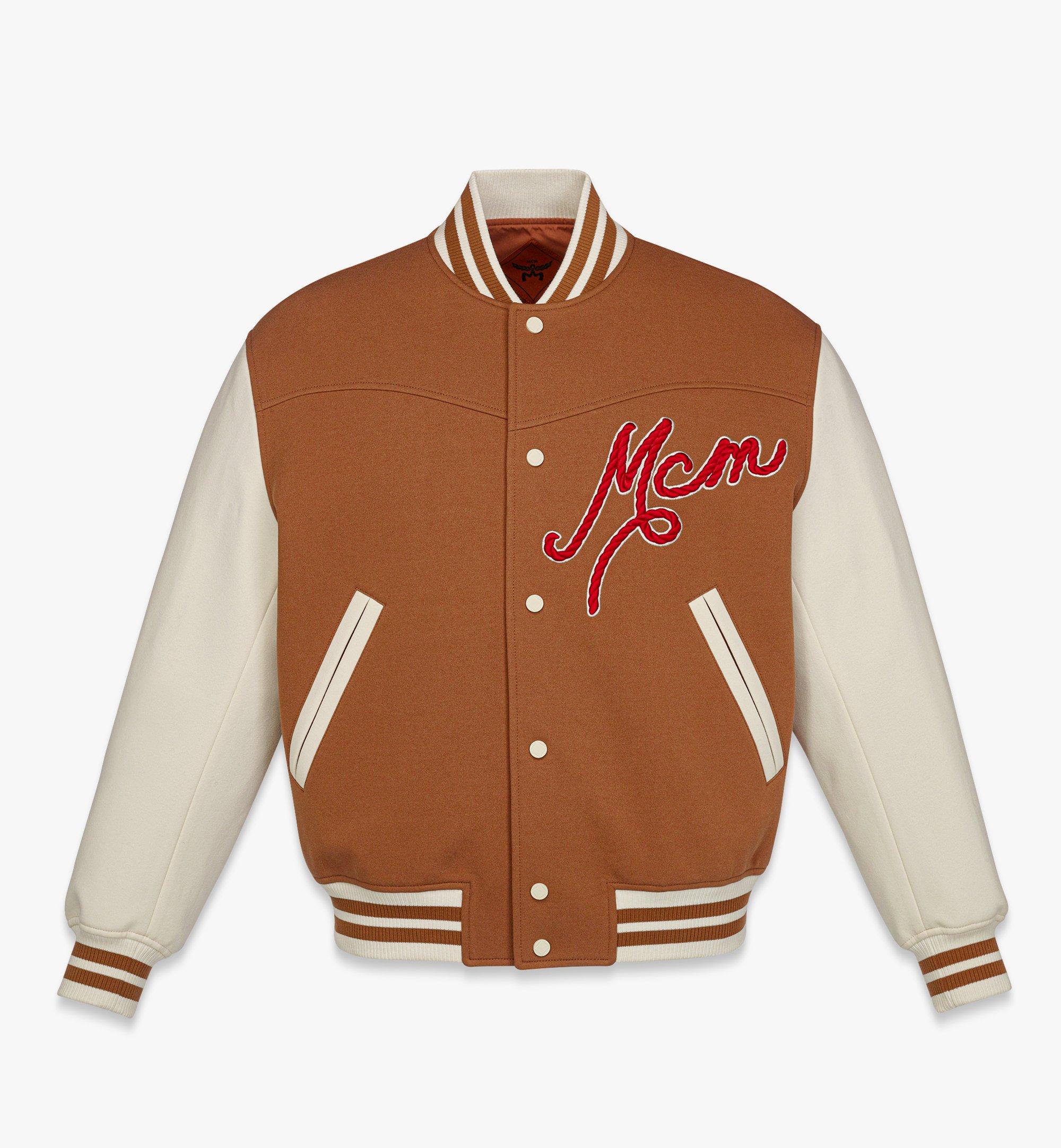 MCM Veste universitaire avec logo brodé Cognac MHJFSMM03CO0XS Plus de photos 1