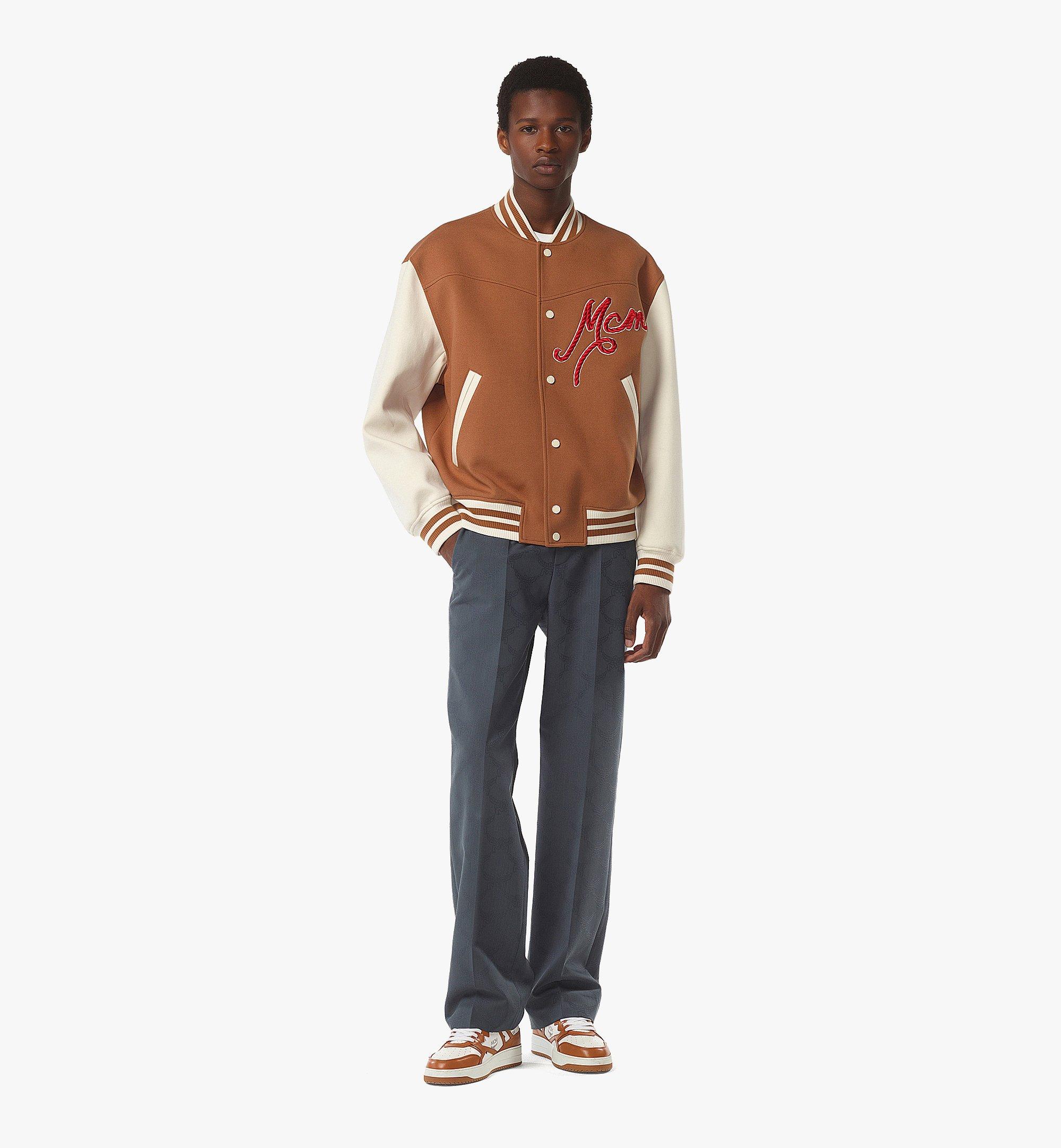 MCM Veste universitaire avec logo brodé Cognac MHJFSMM03CO0XS Plus de photos 2